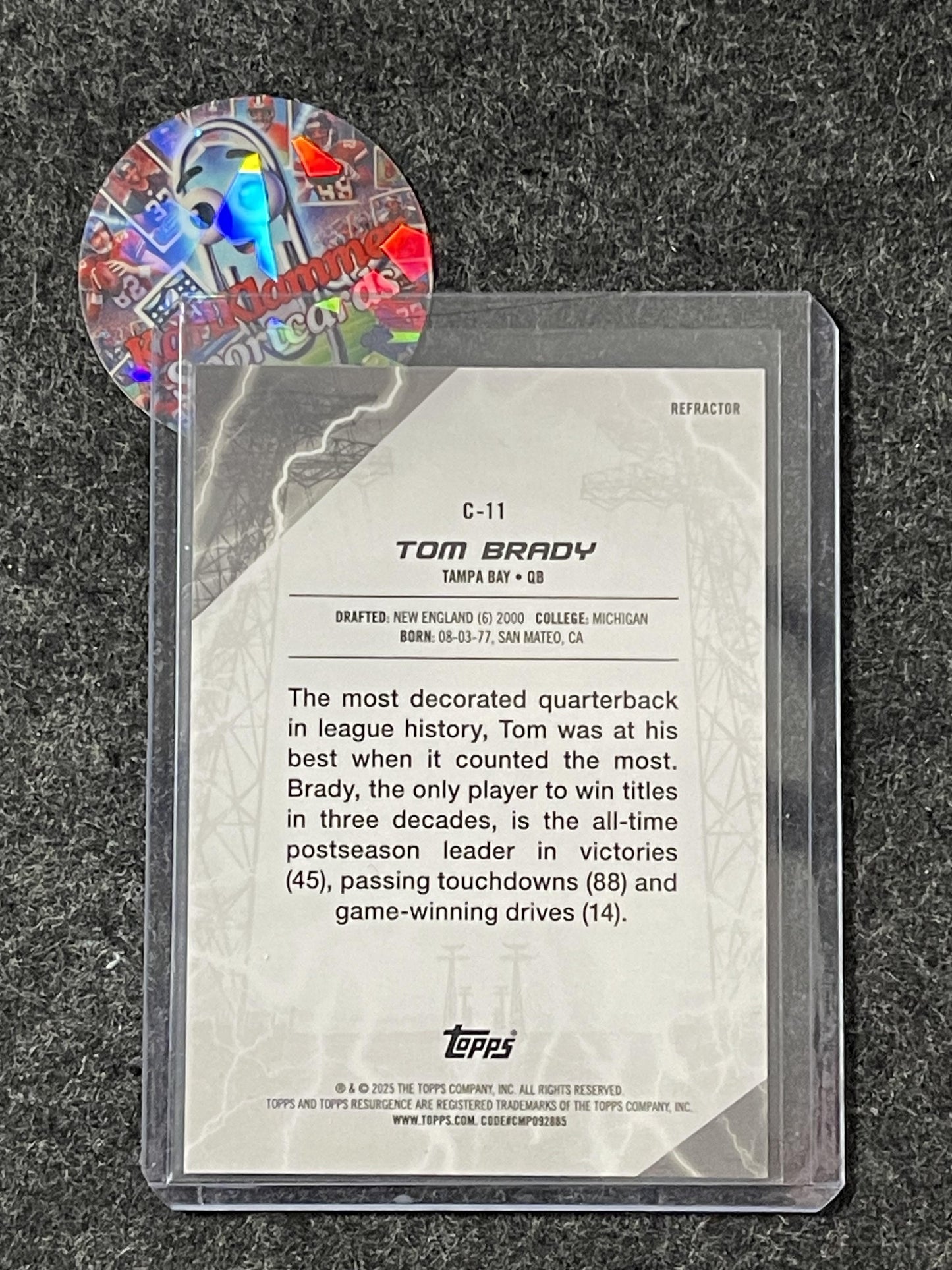 2024 Topps Resurgence - Conductors Refractor #C-11 Tom Brady