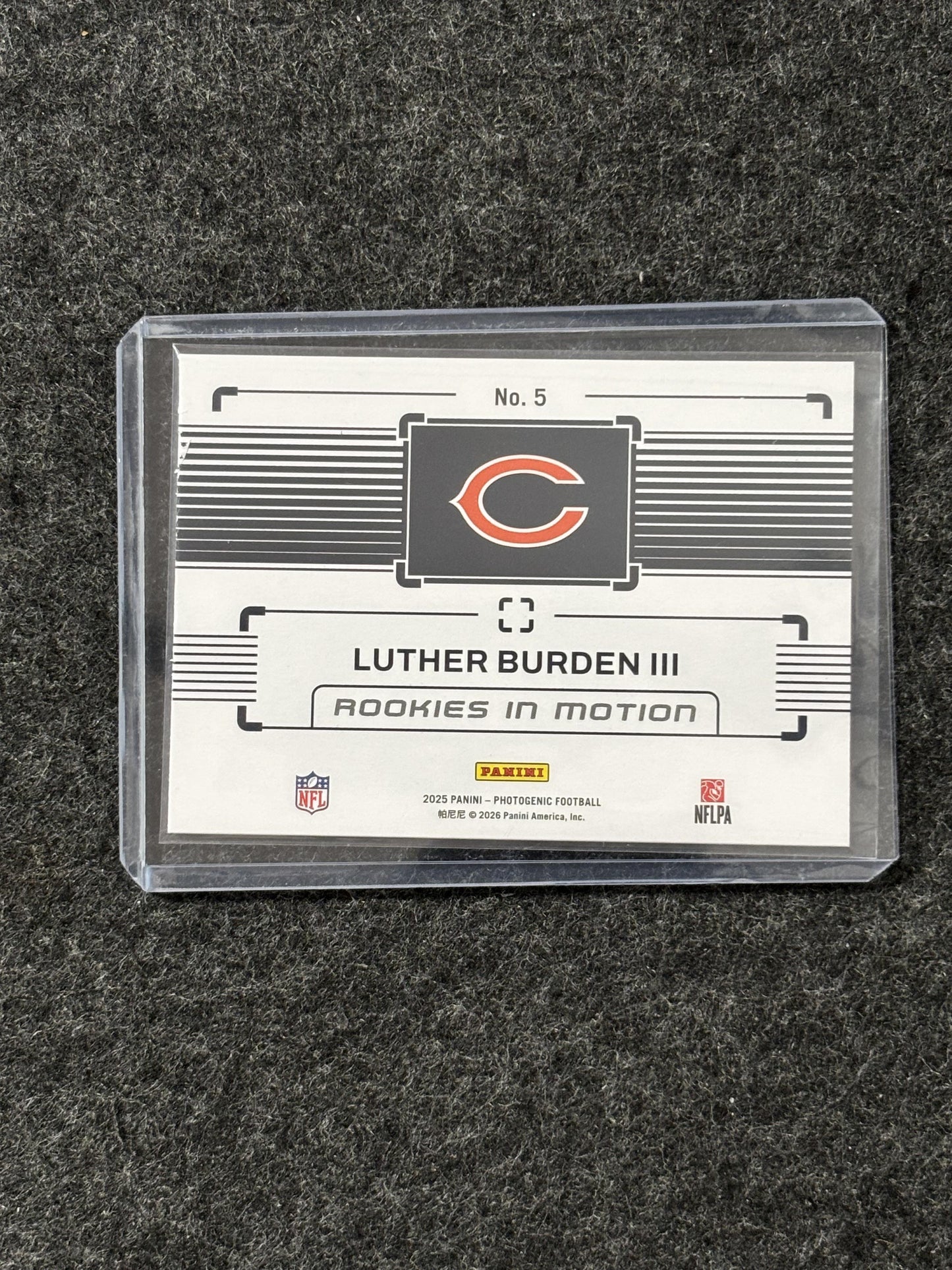 2025 Panini Photogenic #5 Luther Burden III Rookies in Motion