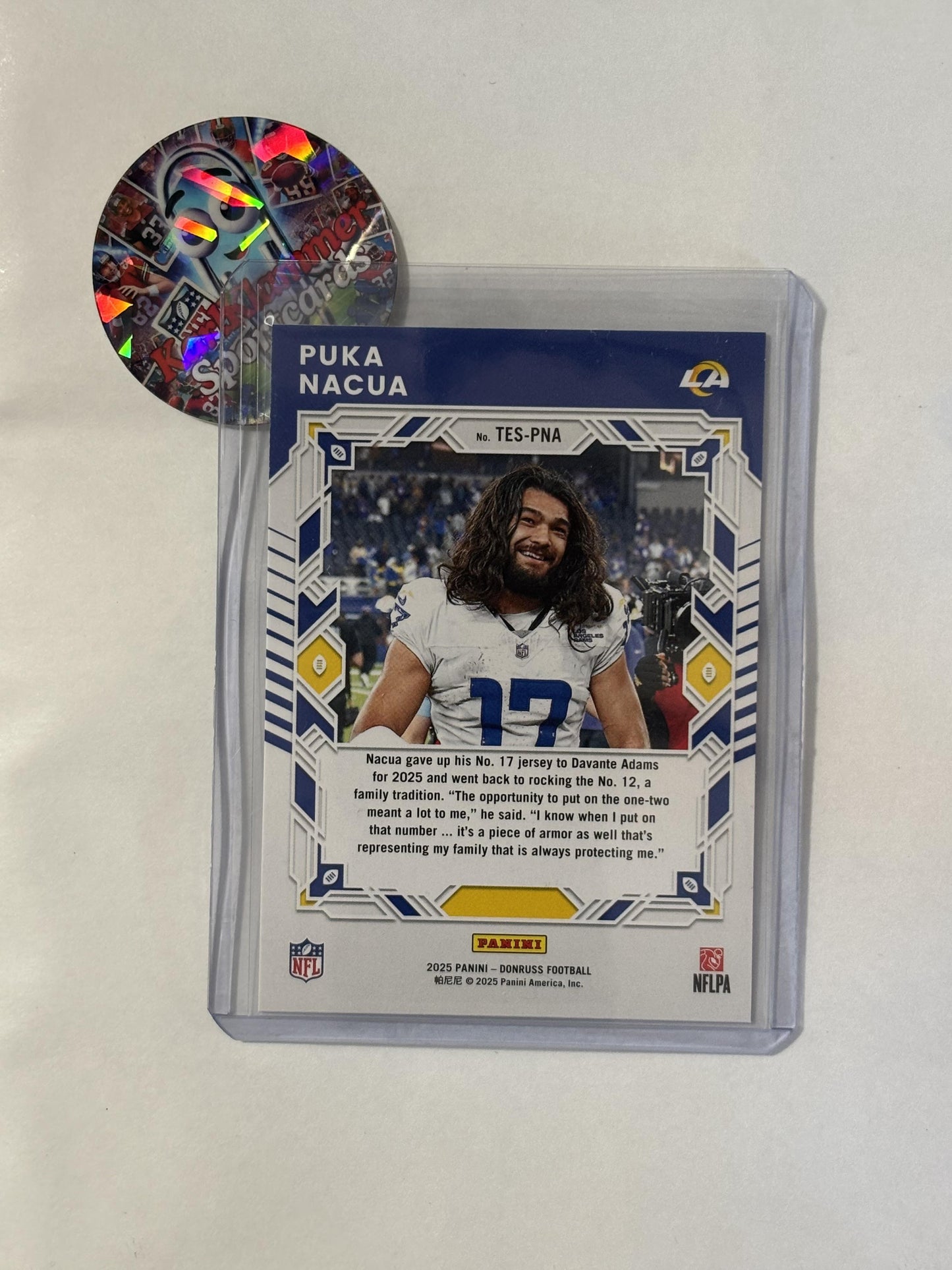 2025 Donruss #TES-PNA Puka Nacua The Elite Series Los Angeles Rams
