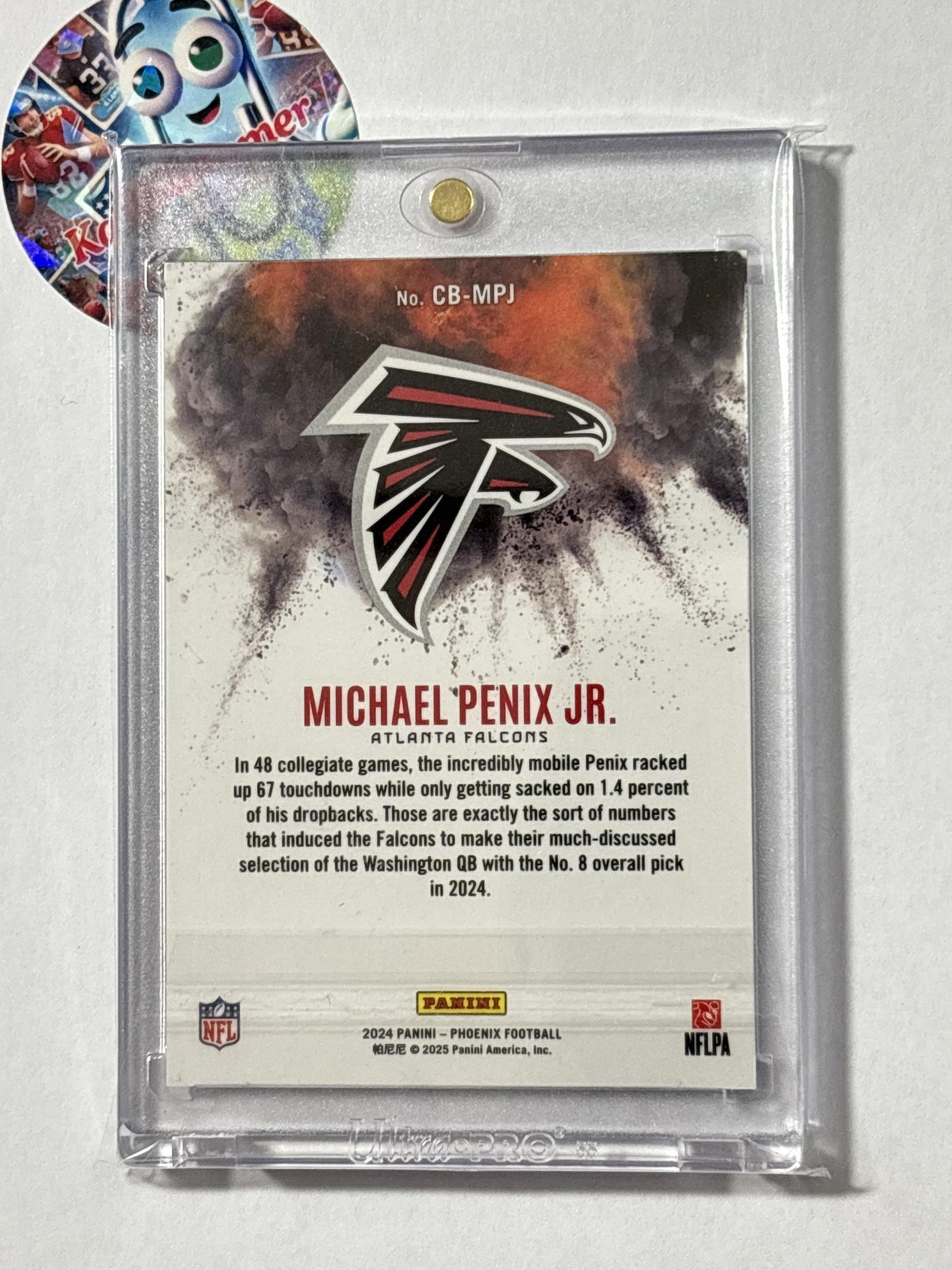 2024 Panini Phoenix #CB-MPJ Michael Penix Jr. Color Blast Atlanta Falcons