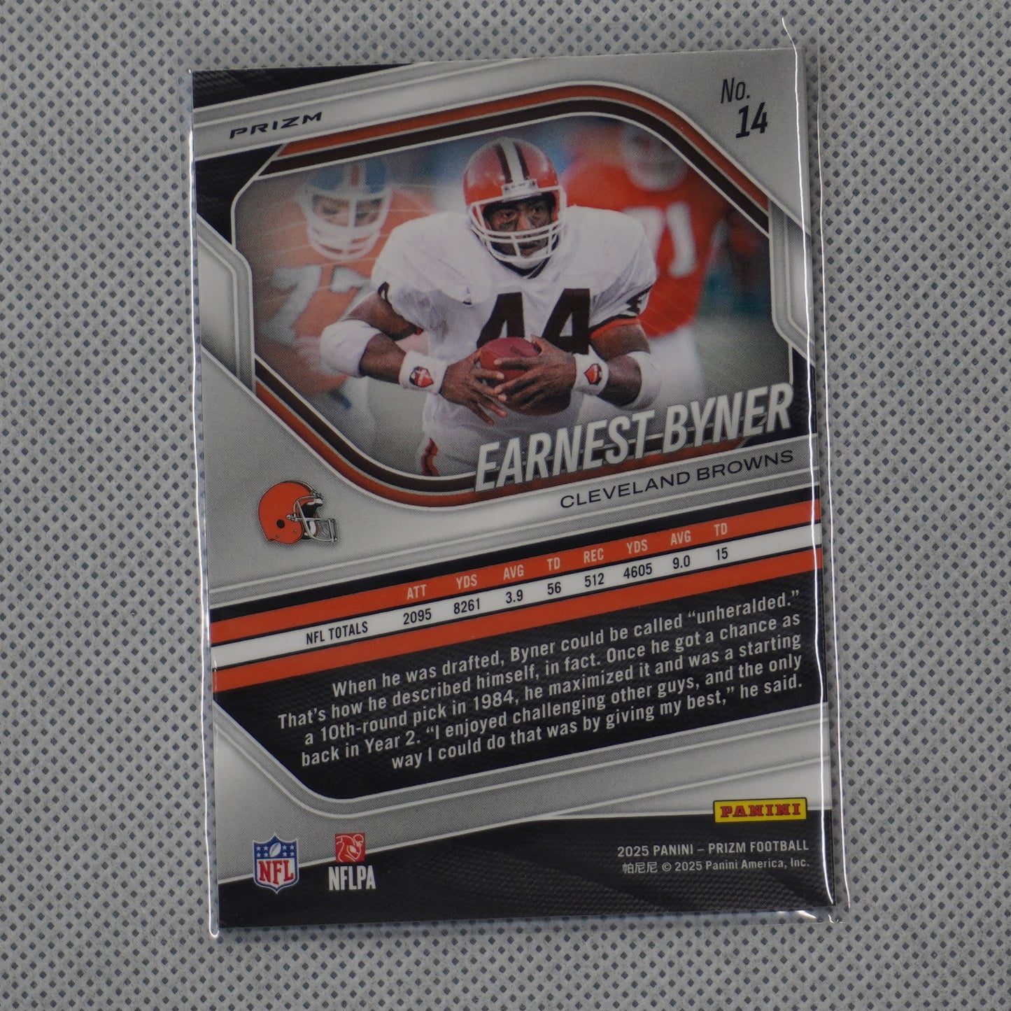2025 Panini Prizm #14 Earnest Byner Silver Cleveland Browns
