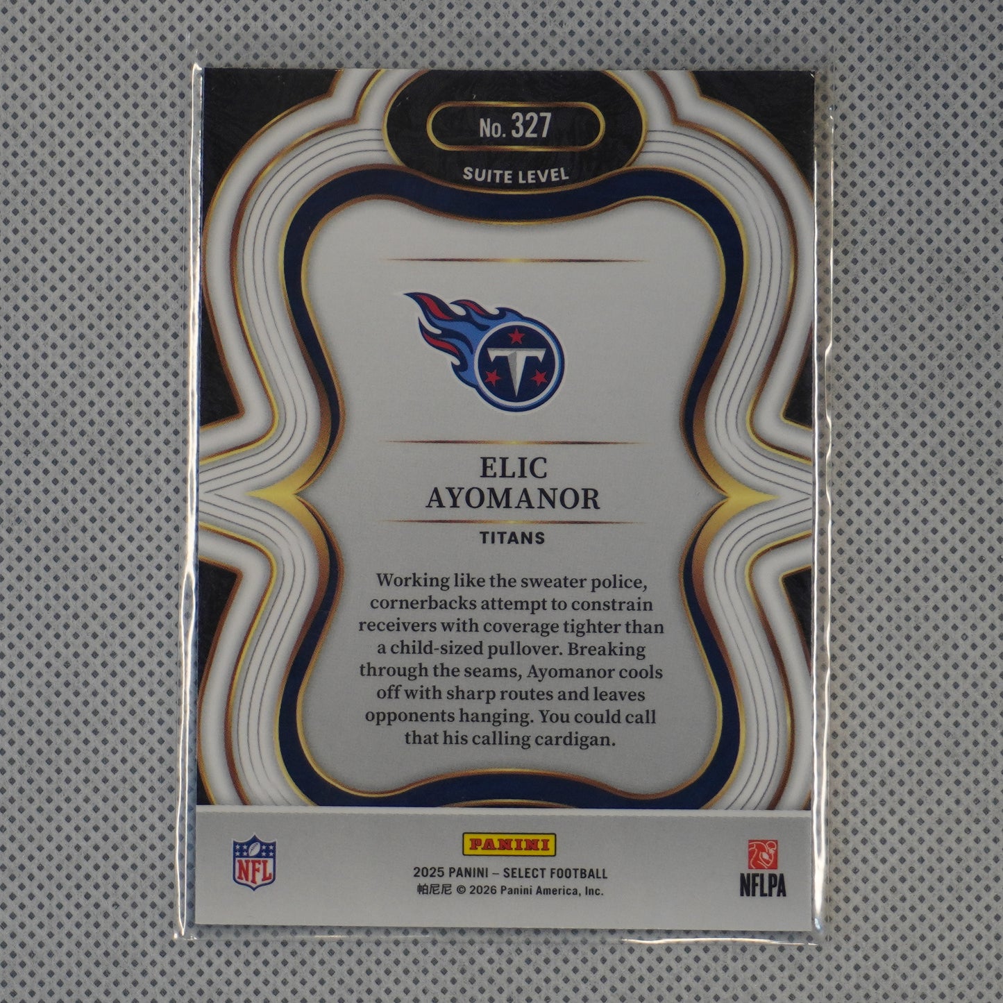 2025 Panini Select #327 Elic Ayomanor Tennessee Titans