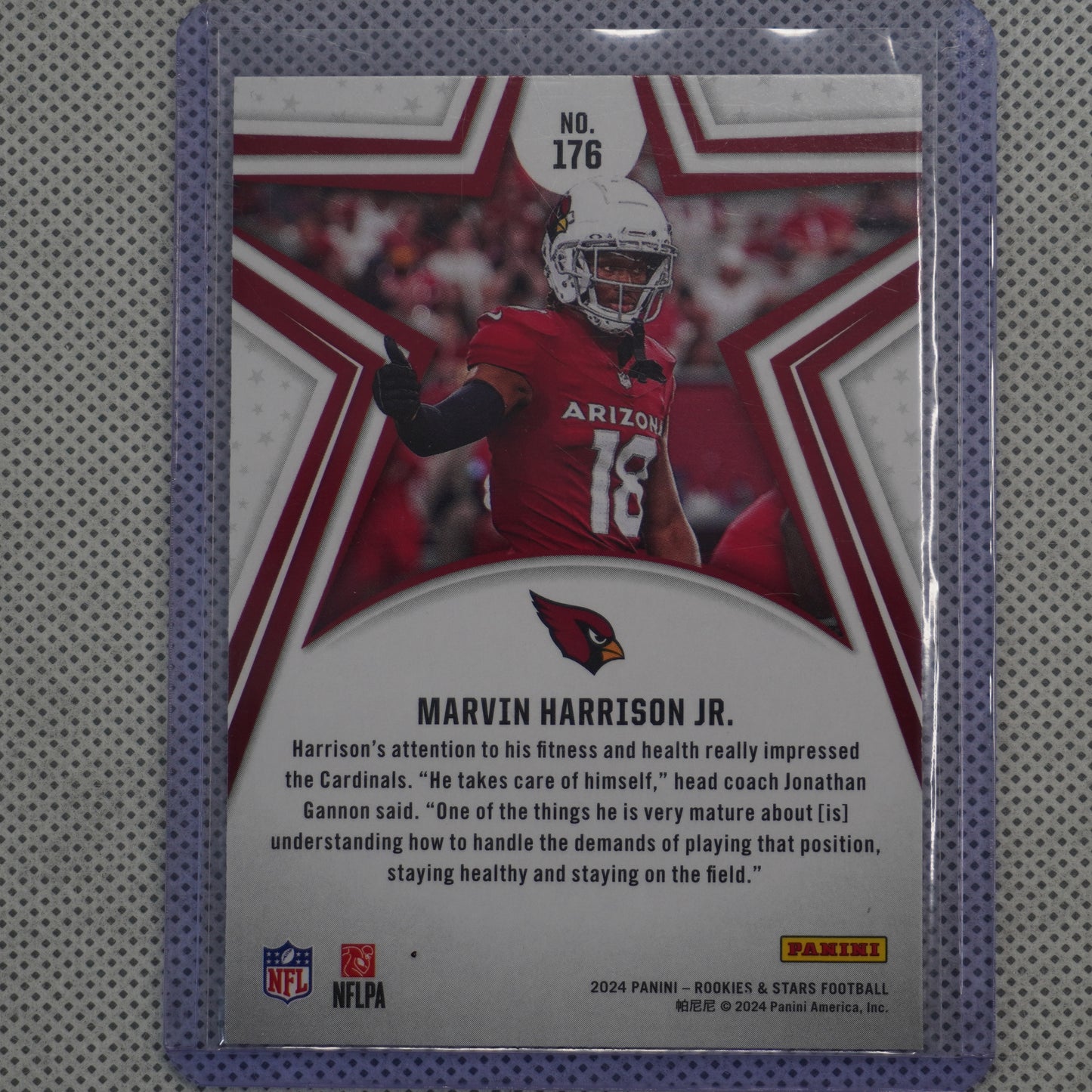2024 Panini Rookies & Stars #176 Marvin Harrison Jr. Arizona Cardinals RC