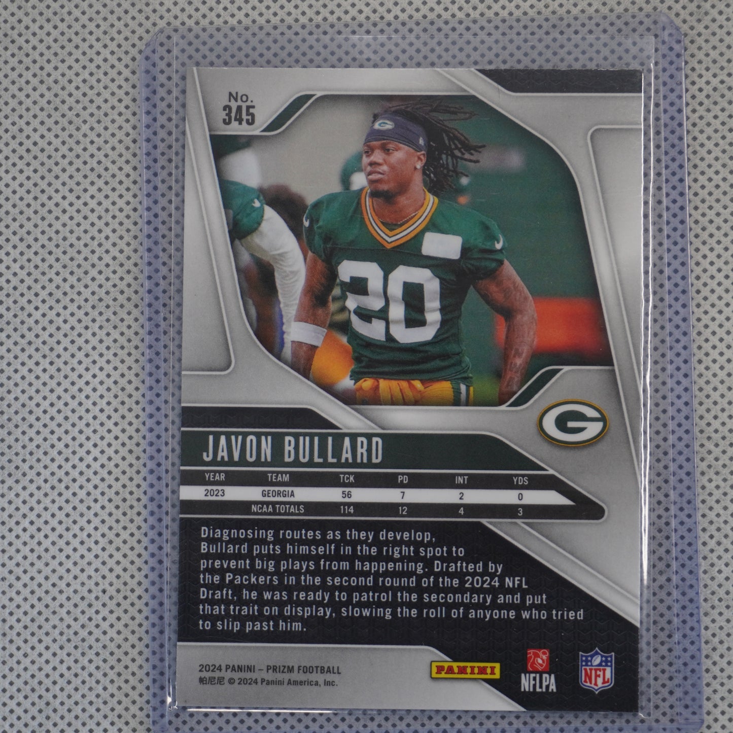 2024 Panini Prizm #345 Javon Bullard Green Bay Packers RC