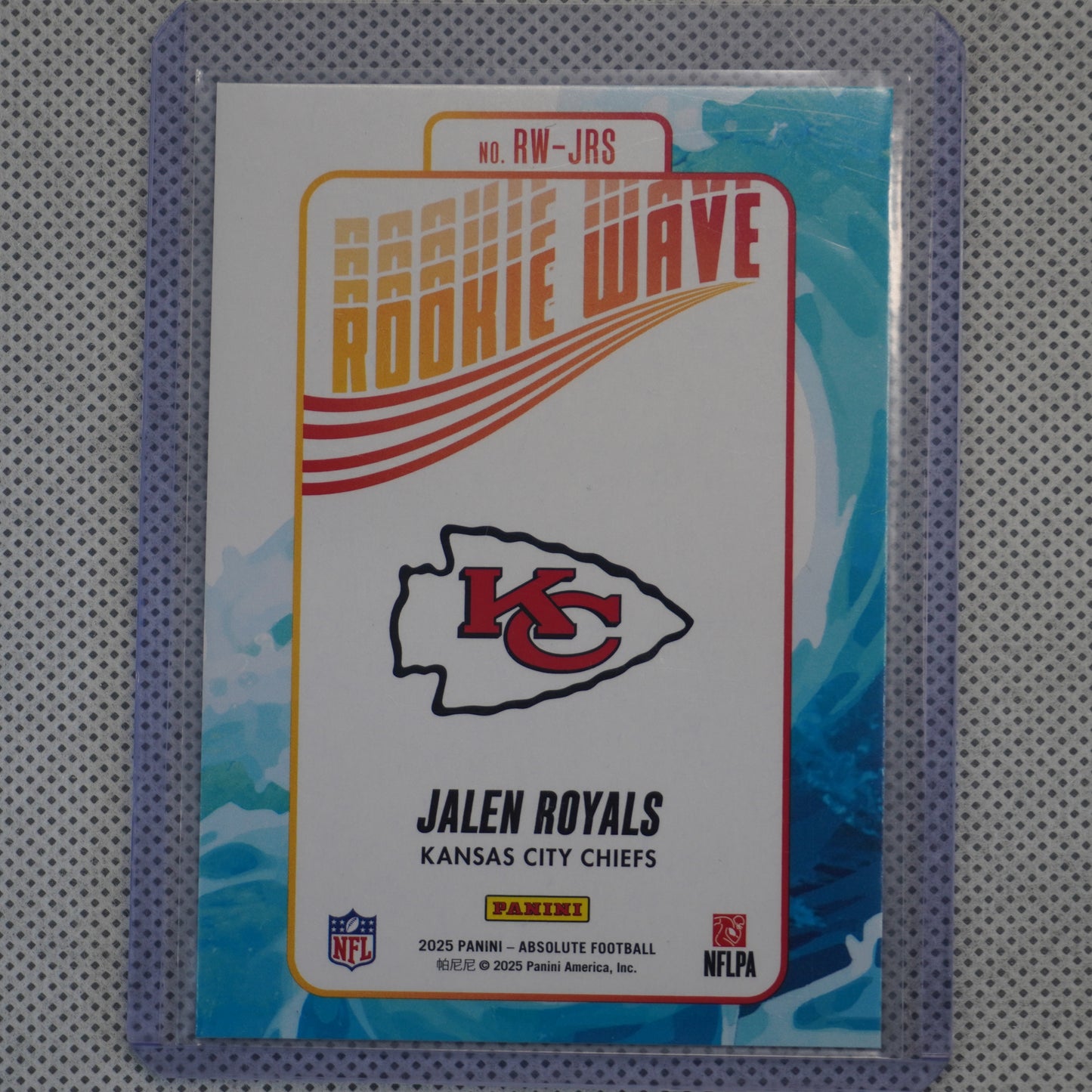 2025 Panini Absolute #RW-JRS Jalen Royals Rookie Wave Kansas City Chiefs