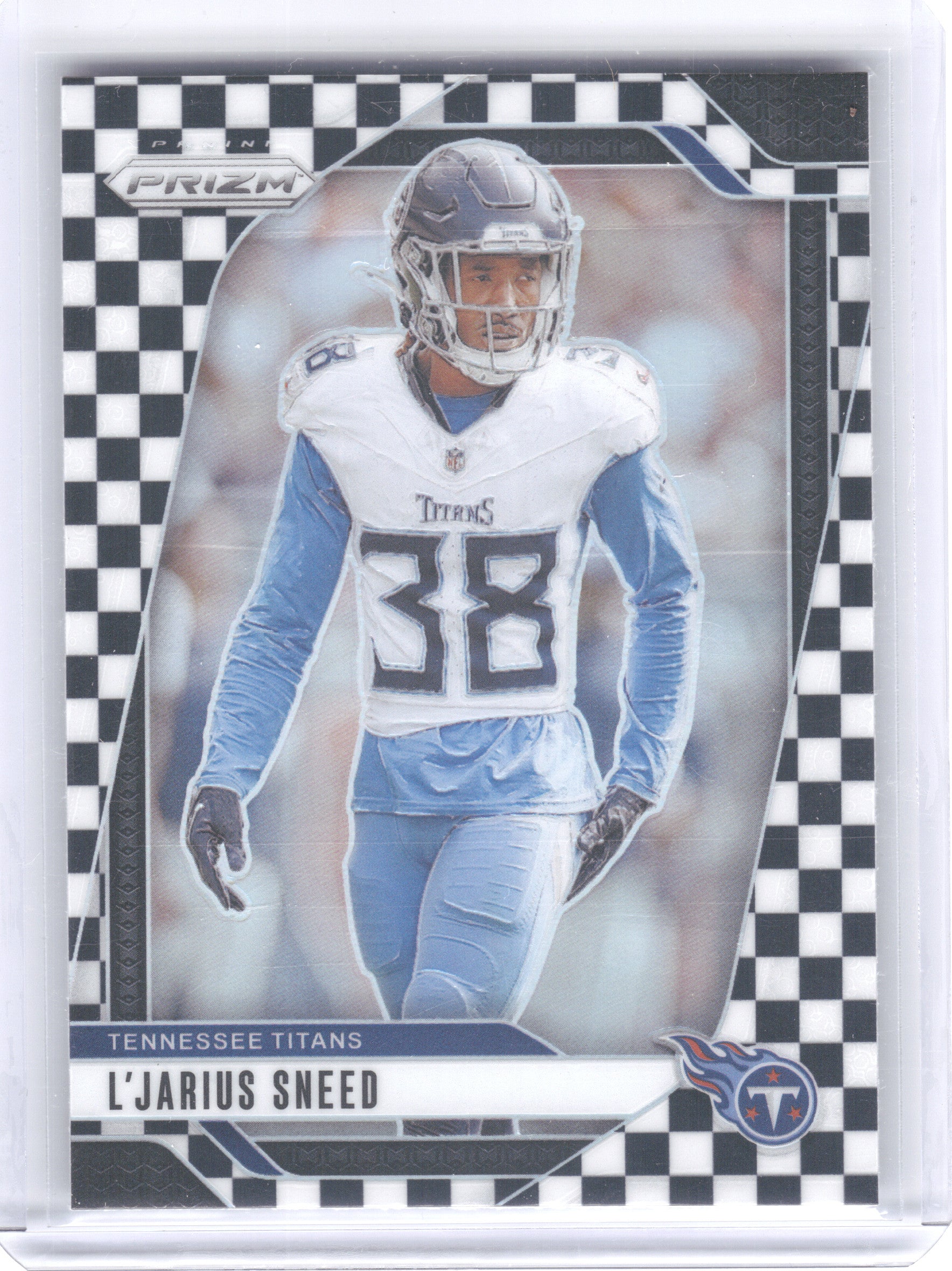 2024 Panini Prizm #283 L'Jarius Sneed Black and White Checker