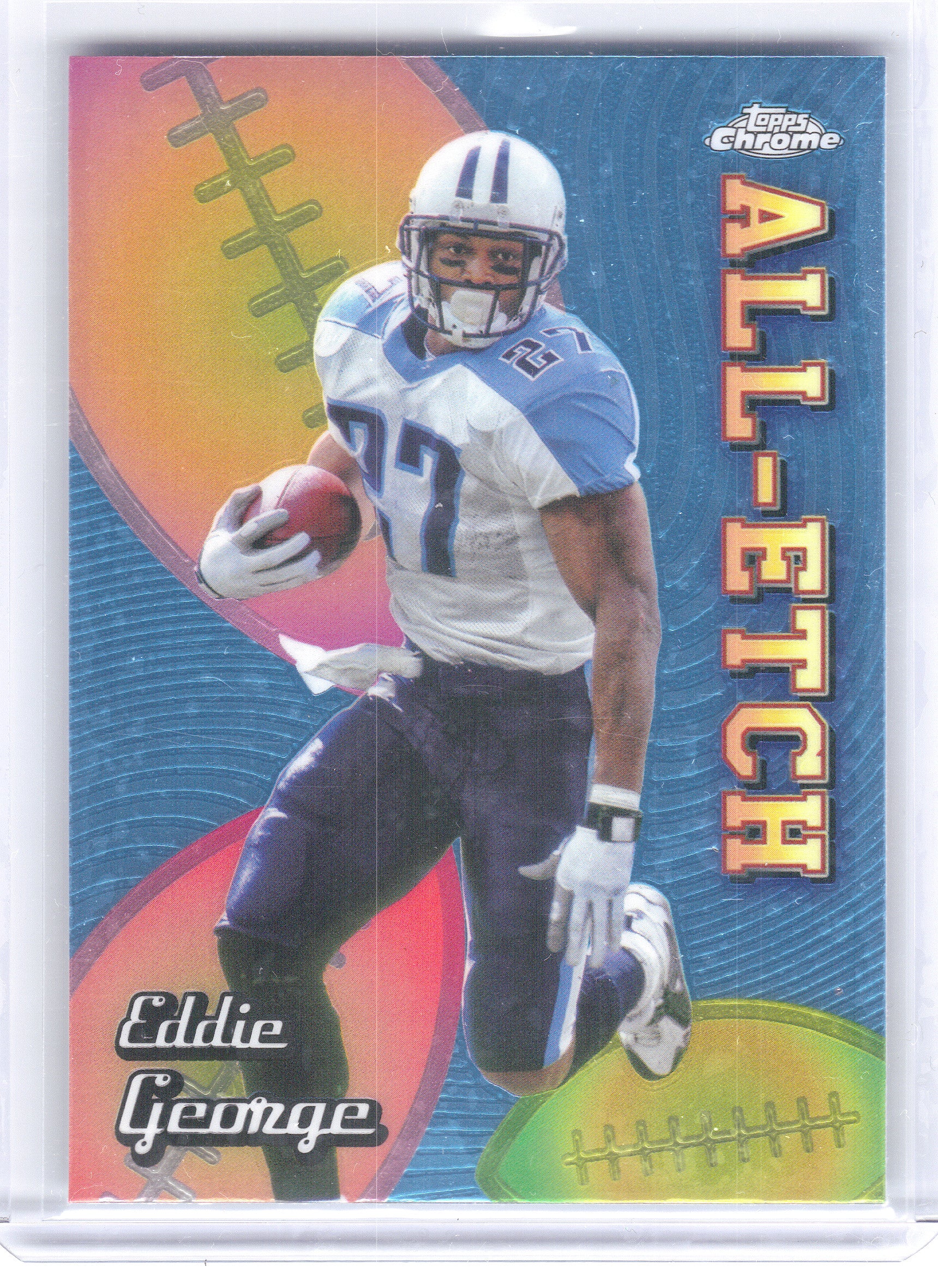 2024 Topps Chrome #CAE-EG Eddie George Chrome All-Etch Tennessee