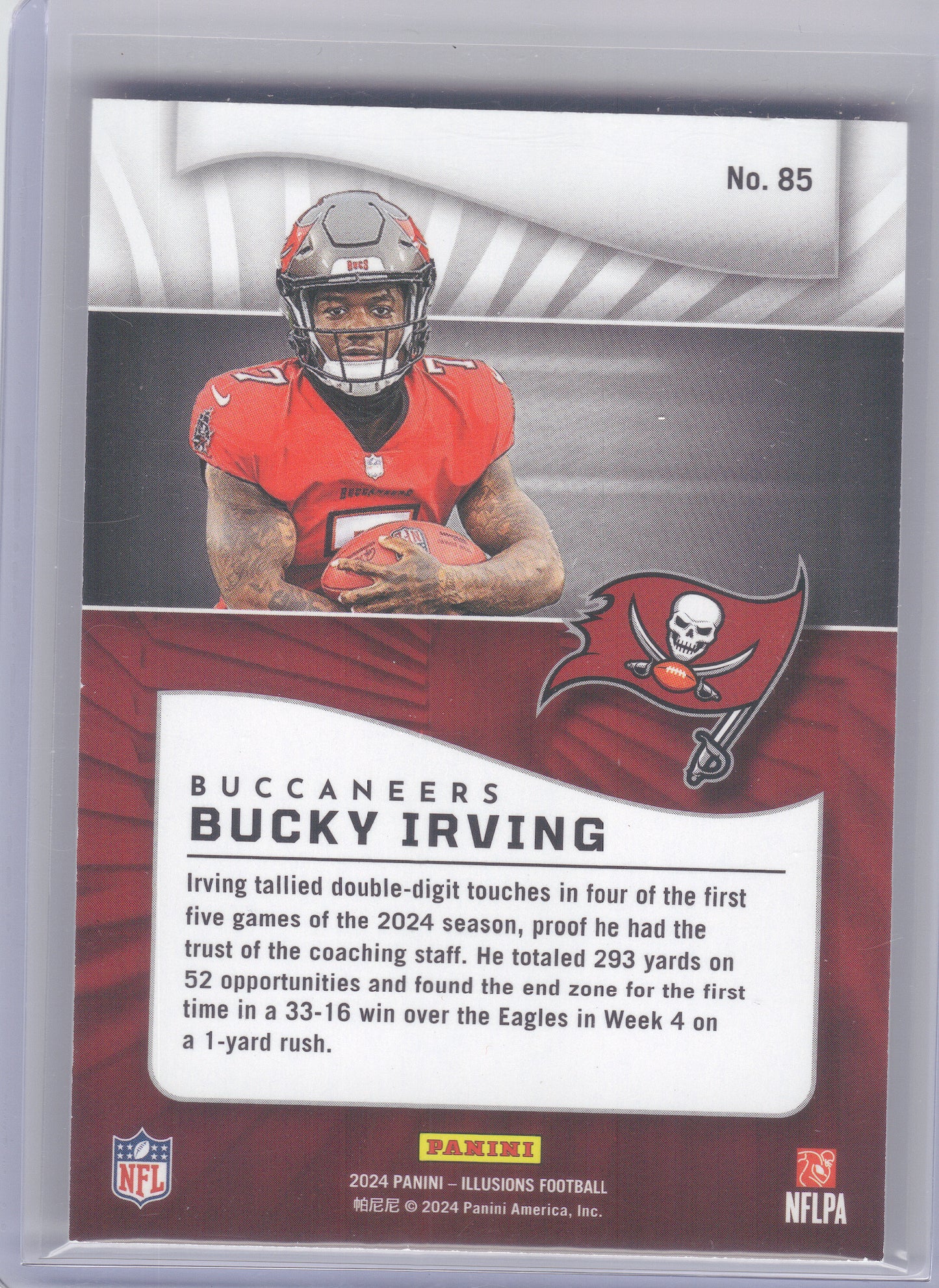 2024 Panini Illusions #85 Bucky Irving Hobby Tampa Bay Buccaneers RC