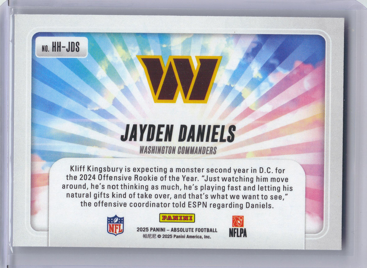 2025 Panini Absolute #HH-BRN Bijan Robinson Hog Heaven xx Atlanta Falcons