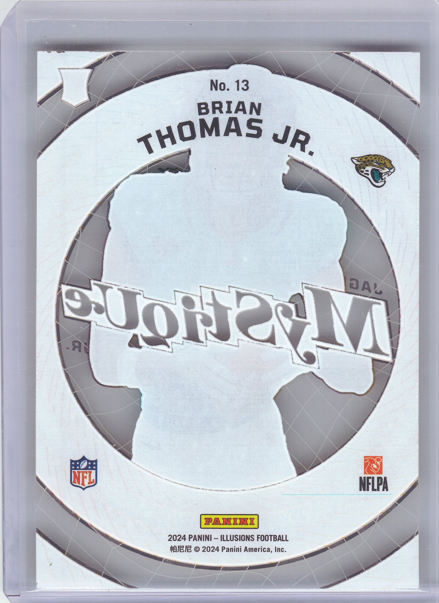 2024 Panini Illusions #13 Brian Thomas Jr. Mystique Emerald Jacksonville Jaguars