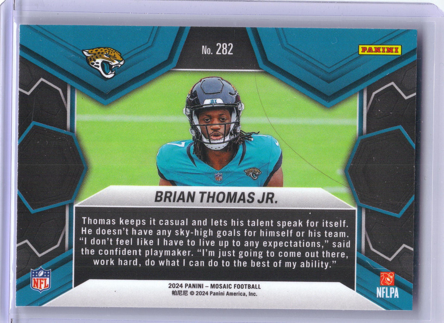 2024 Panini Mosaic #282 Brian Thomas Jr. Jacksonville Jaguars
