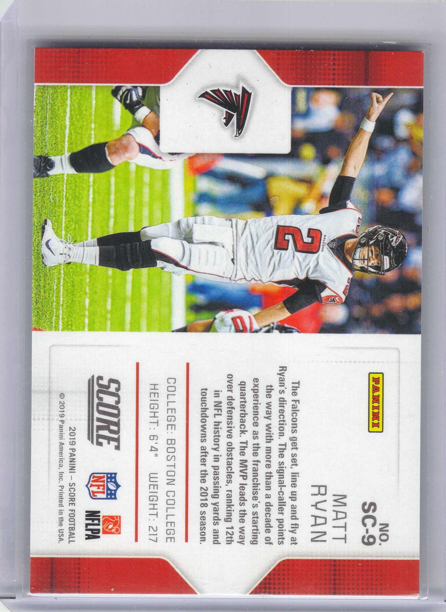 2019 Score #SC-9 Matt Ryan Signal-Callers Atlanta Falcons