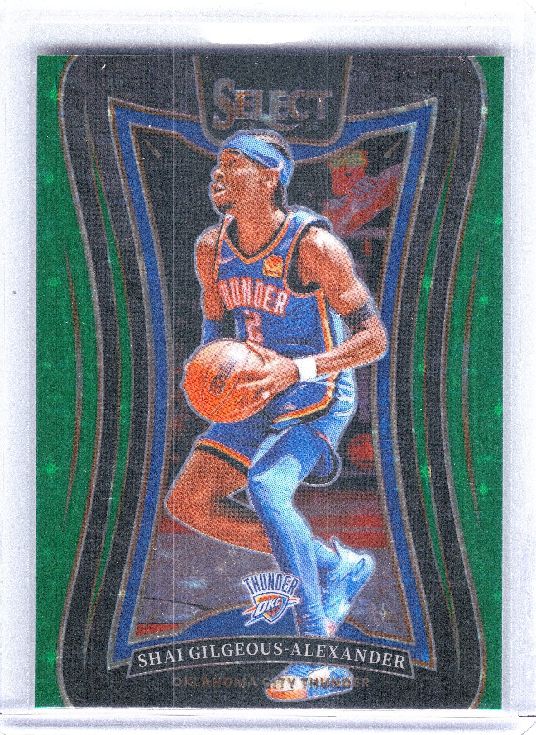2024-25 Panini Select #319 Shai Gilgeous-Alexander Green Stars