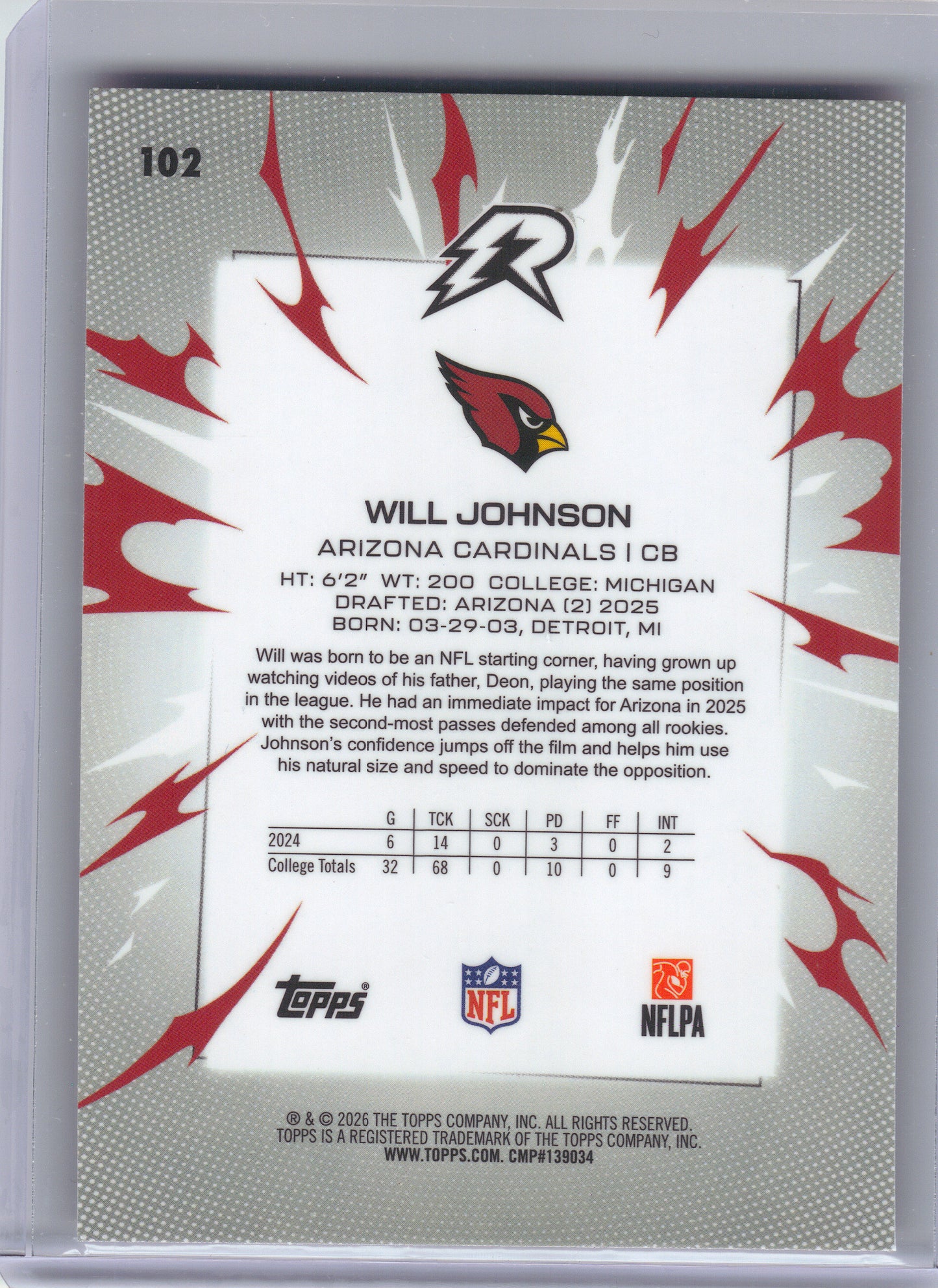 2025 Topps Resurgence #124 Mason Graham Crimson Surge Refractor #/199 Cleveland Browns SN