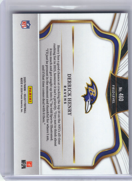 2025 Panini Select #460 Derrick Henry Baltimore Ravens