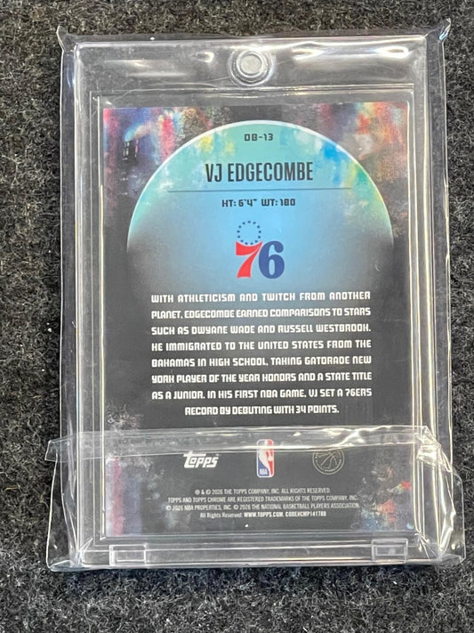 2025-26 Topps Chrome Black #OB-13 VJ Edgecombe Obscura Philadelphia 76ers