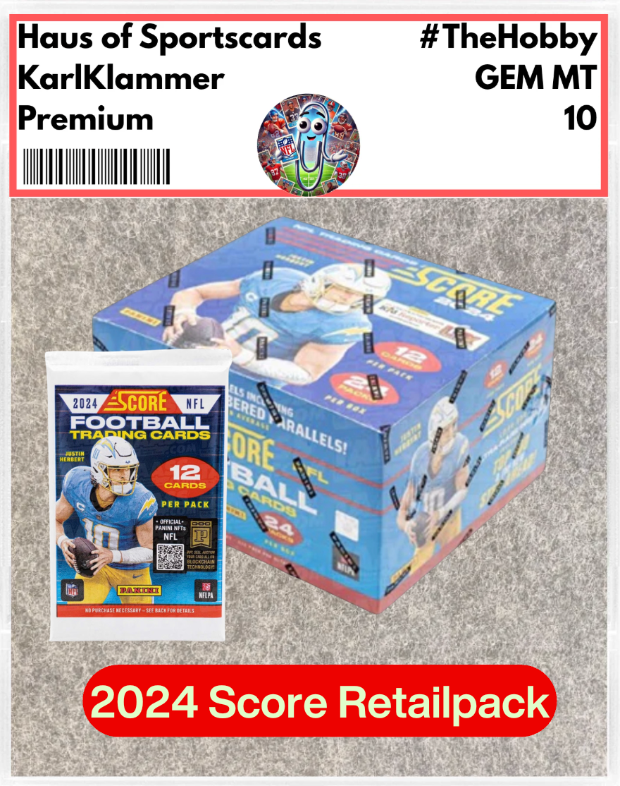 2024 Panini Score Football Retail Pack | 12 Cards | Rookie Hunt
