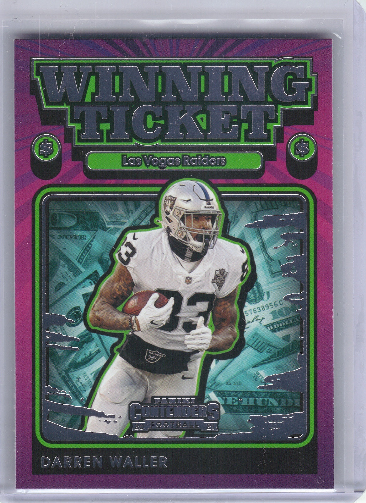 Darren Waller Las Vegas Raiders 2021 Panini Contenders - Winning Ticket #WT-DWA