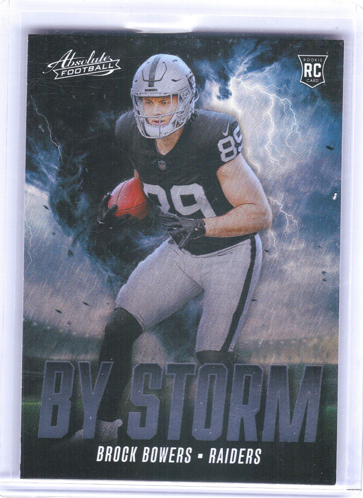 Brock Bowers Las Vegas Raiders 2024 Panini Absolute - By Storm #BS-BBS