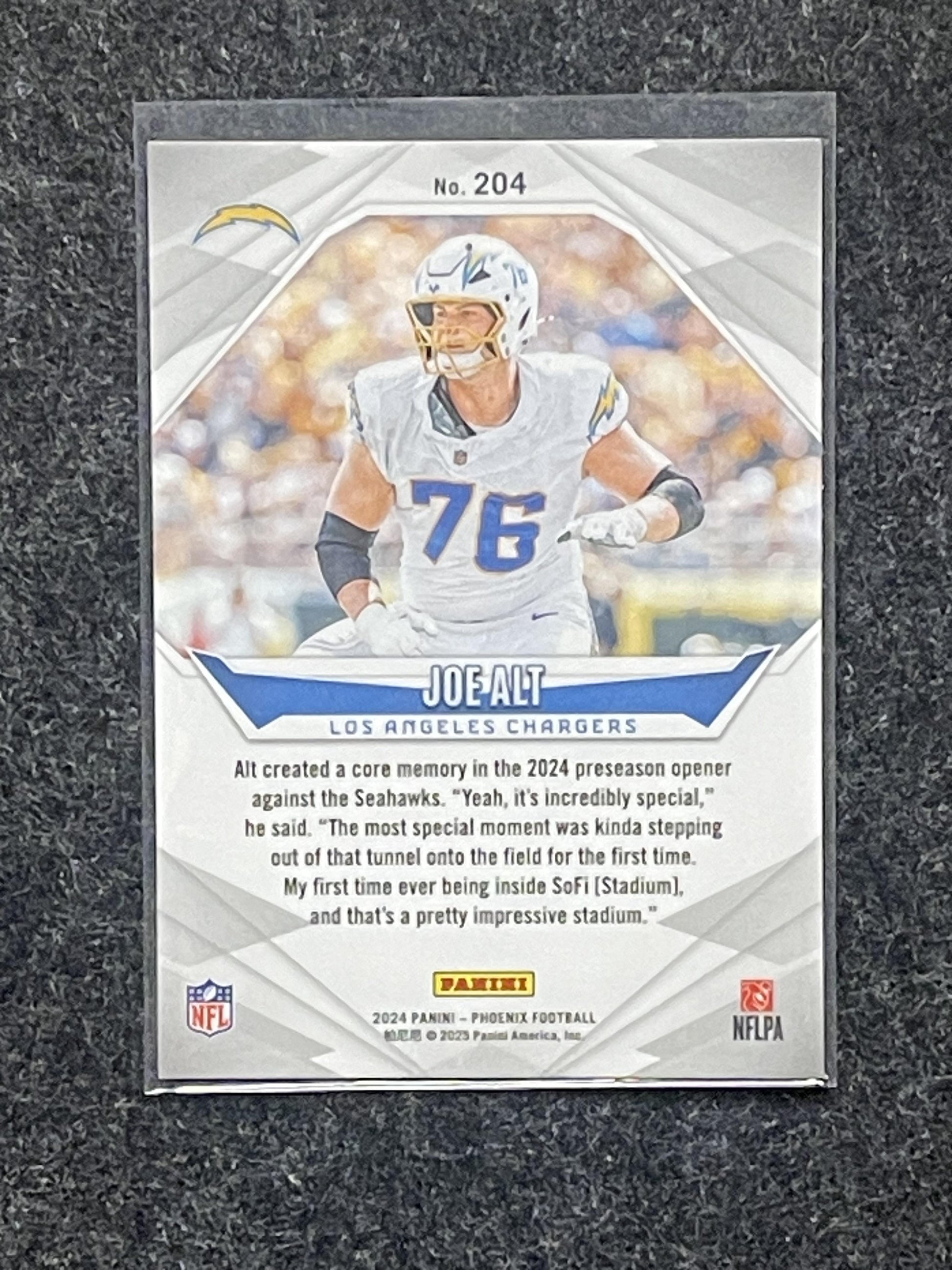 2024 Panini Phoenix #204 Joe Alt Los Angeles Chargers RC