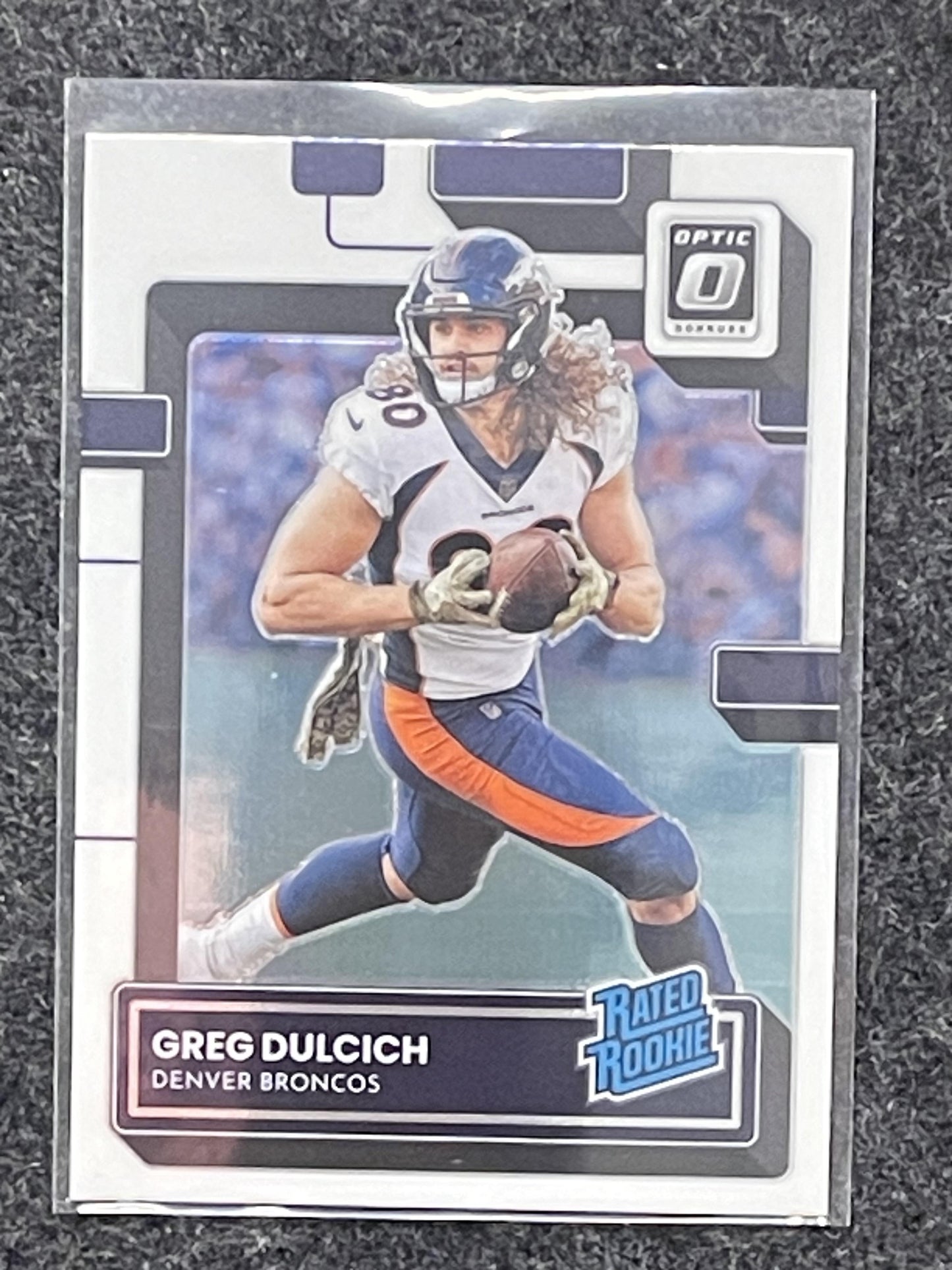 2022 Donruss Optic #288 Greg Dulcich Denver Broncos RC