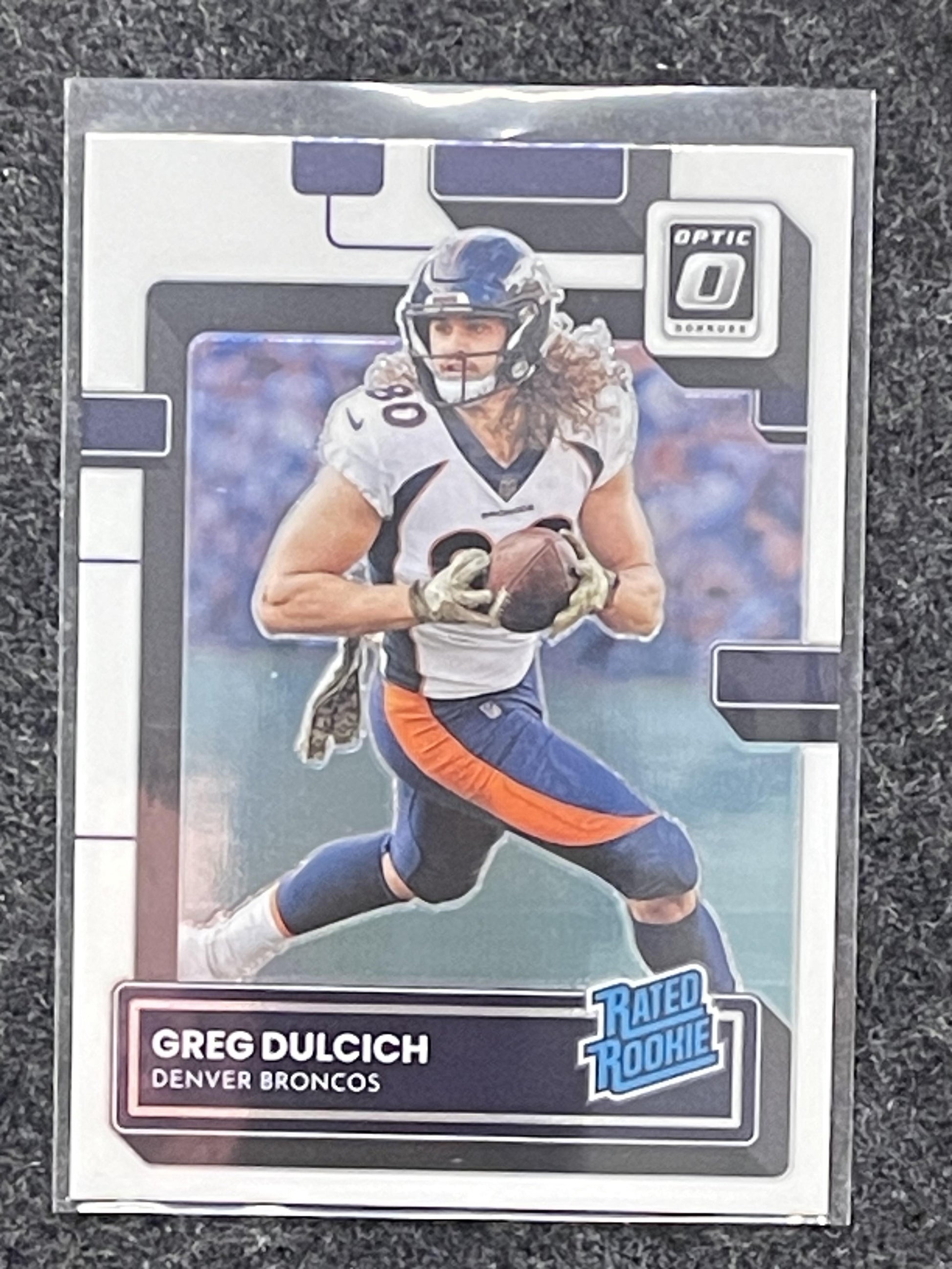 2022 Donruss Optic #288 Greg Dulcich Denver Broncos RC