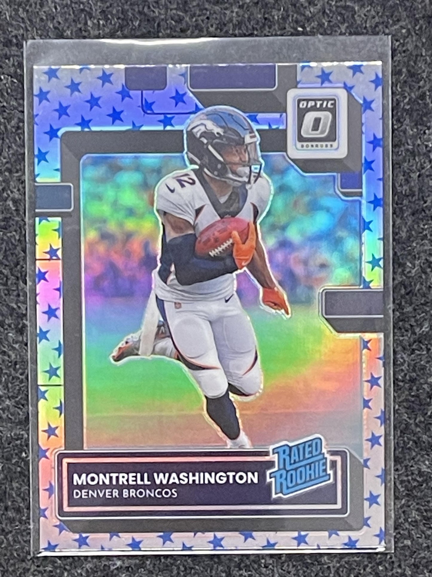 2022 Donruss Optic #295 Montrell Washington Stars Denver Broncos RC