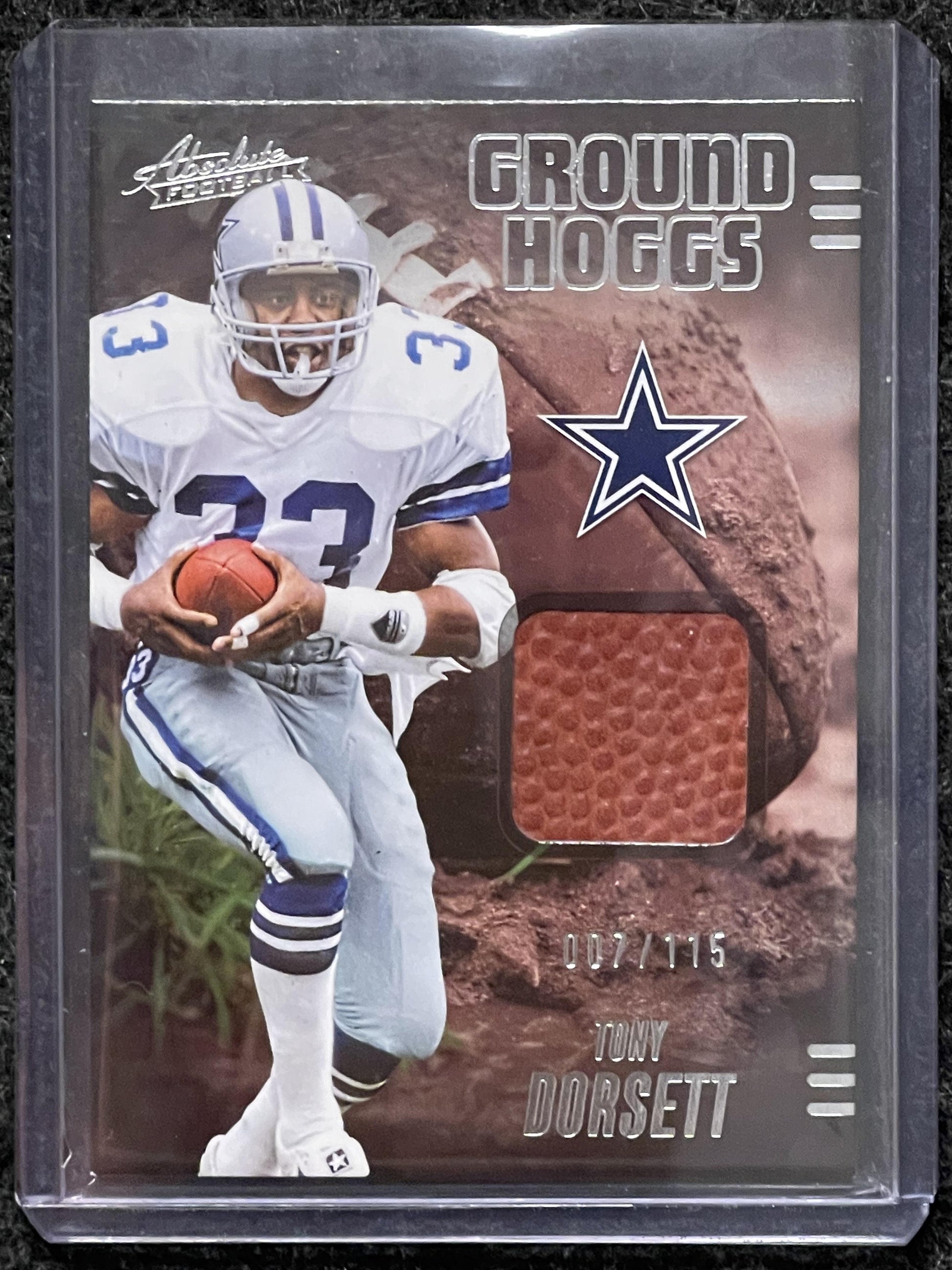 2025 Panini Absolute #GHM-TDO Tony Dorsett Ground Hoggs #/115 Dallas Cowboys