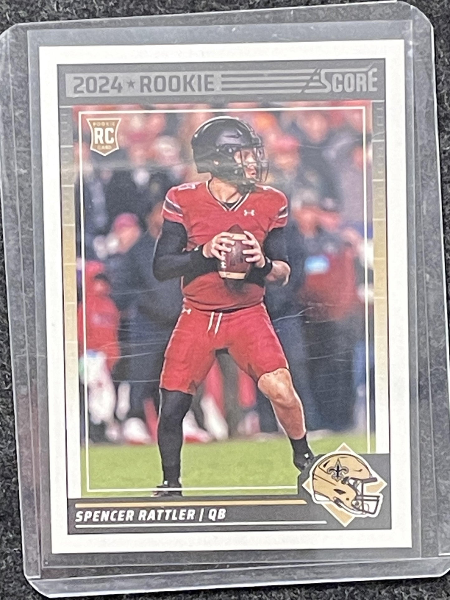 2024 Score #345 Spencer Rattler New Orleans Saints RC