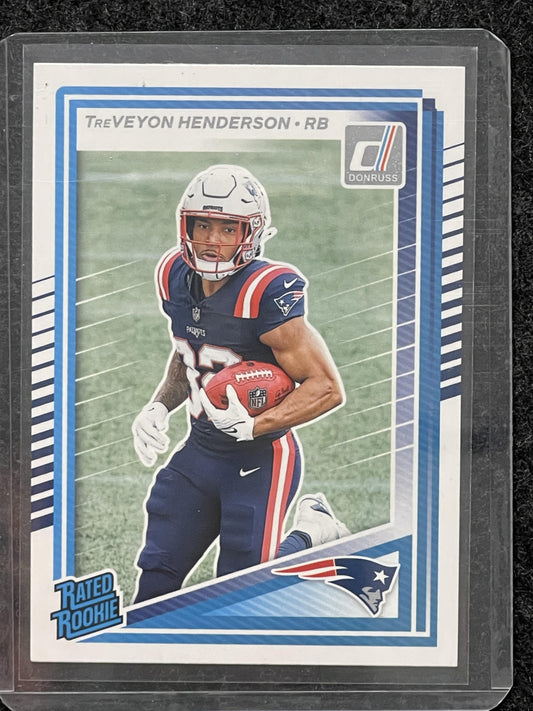 2025 Donruss #332 TreVeyon Henderson New England Patriots RC
