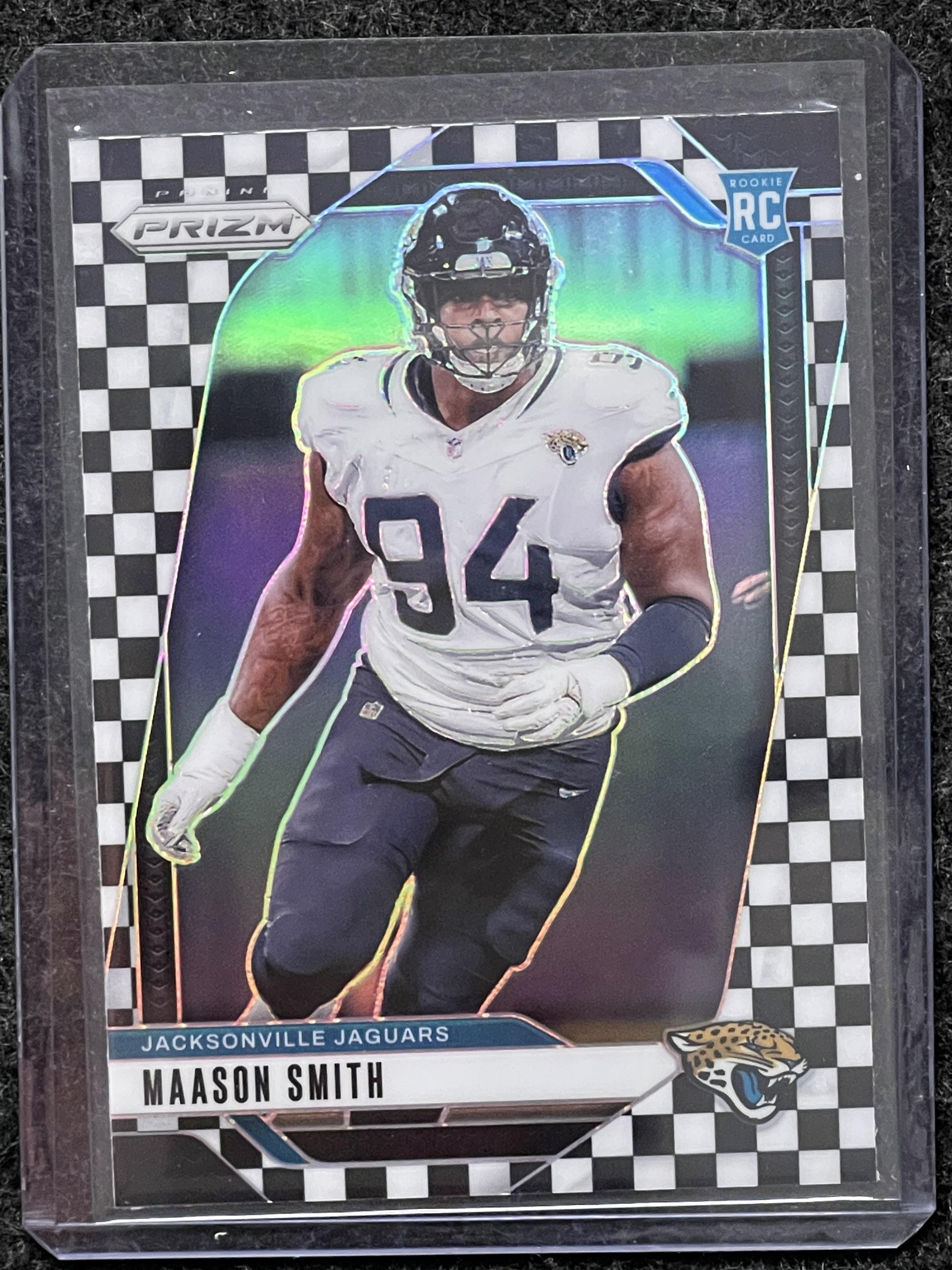 2024 Panini Prizm #368 Maason Smith Black and White Checker Jaguars RC