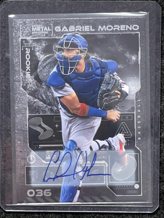 2023 SkyBox Metal Universe Champions #036 Gabriel Moreno Autographs Silver AU