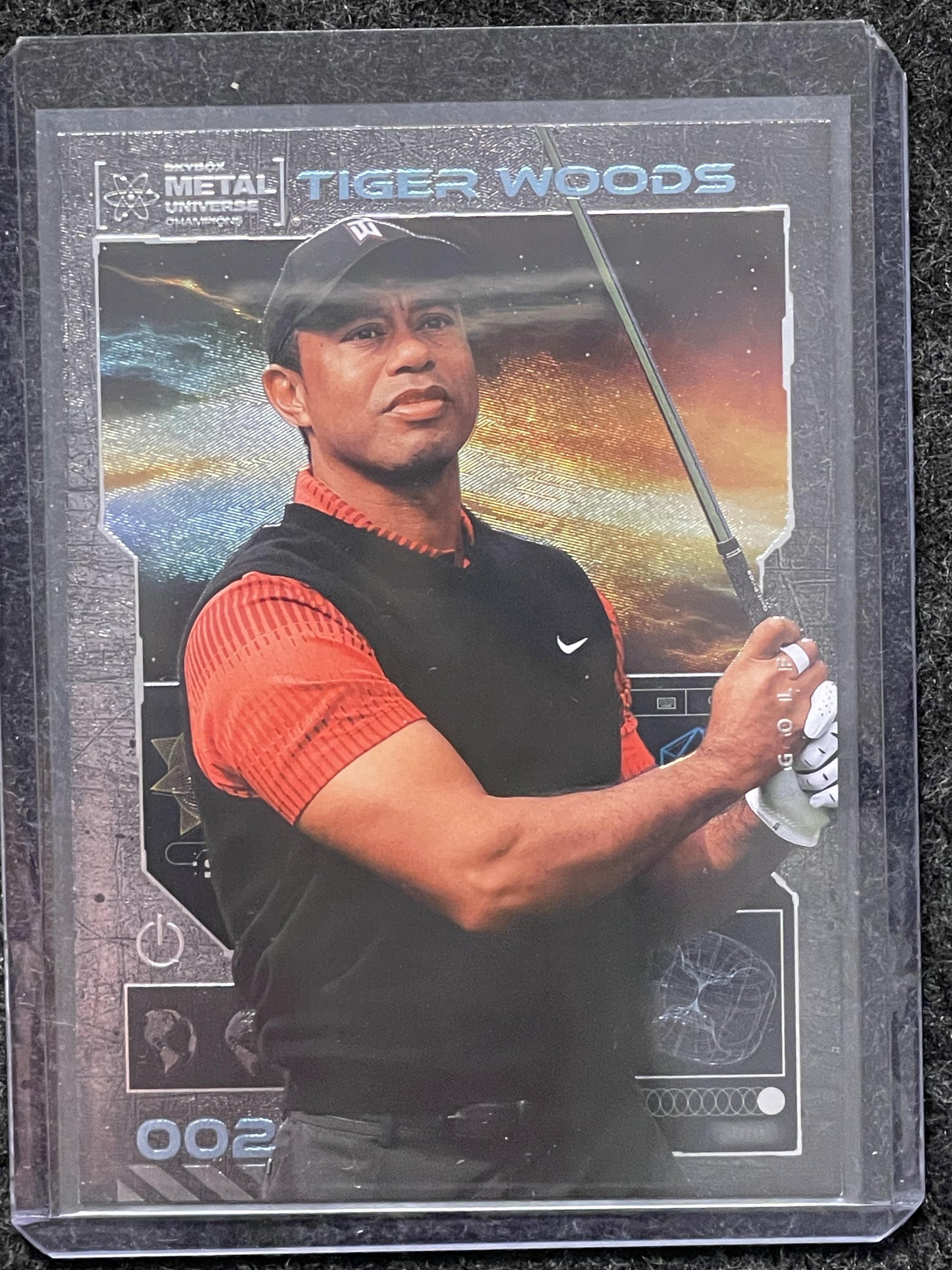 2023 SkyBox Metal Universe Champions #002 Tiger Woods