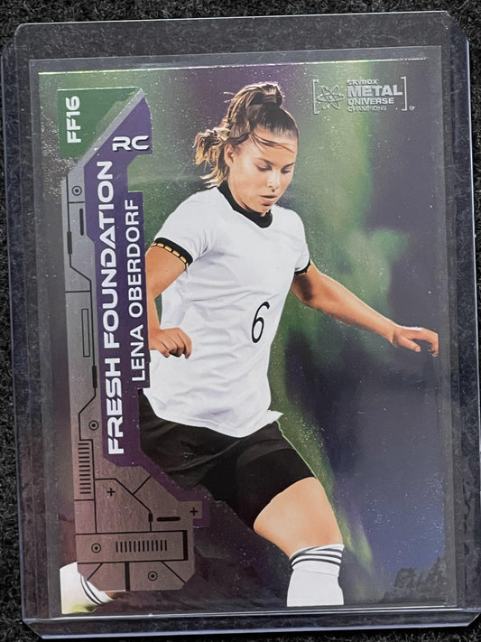 2023 SkyBox Metal Universe Champions #FF16 Lena Oberdorf Fresh Foundation