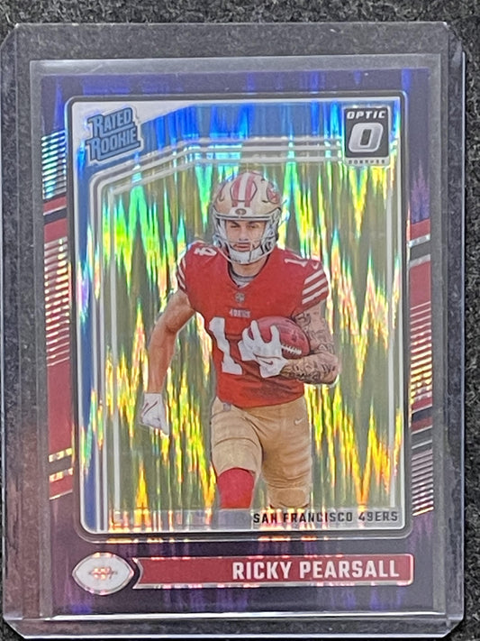 2024 Donruss Optic #284 Ricky Pearsall Purple Shock San Francisco 49ers