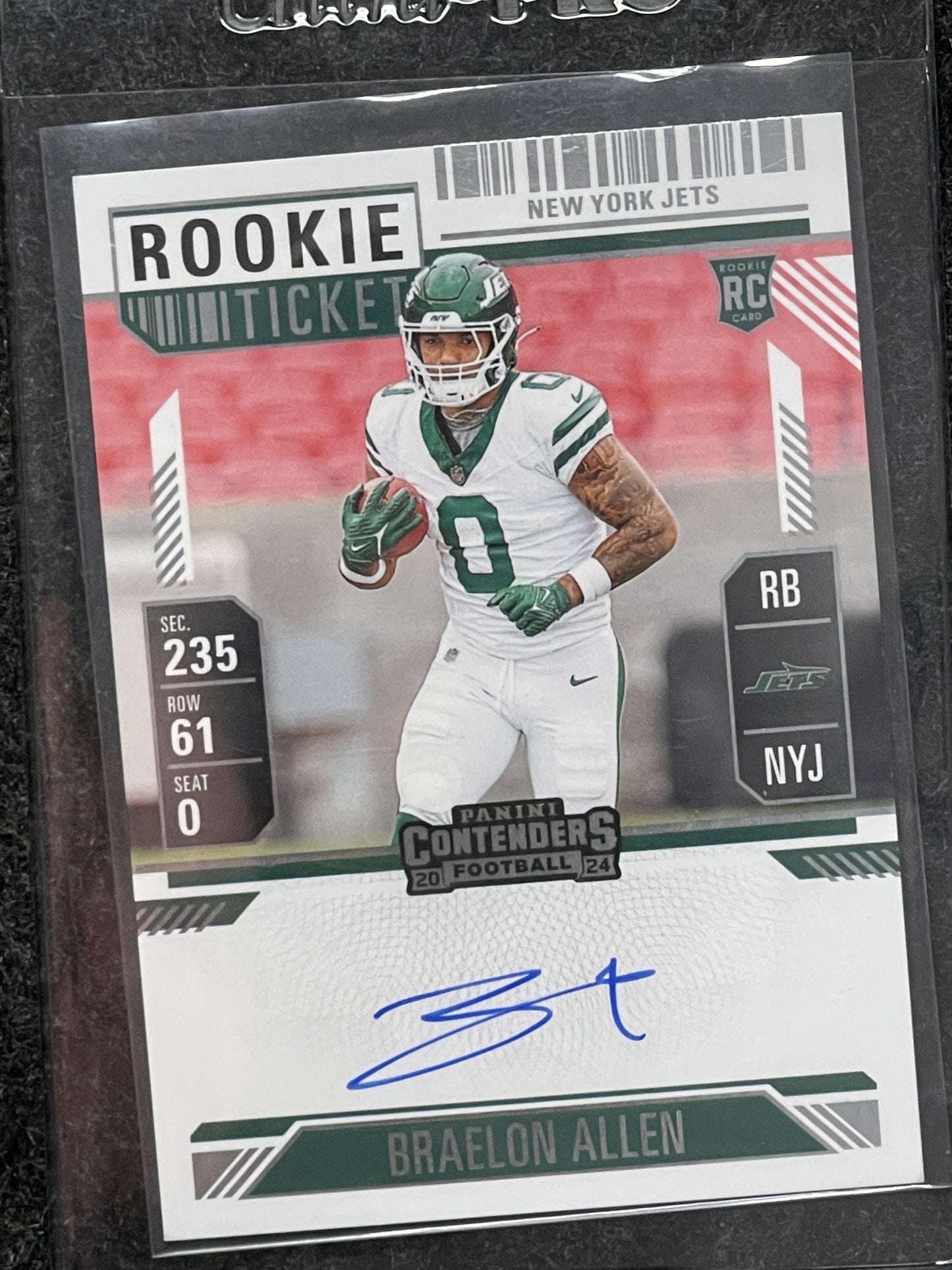 2024 Panini Contenders #115 Braelon Allen New York Jets RC,AU
