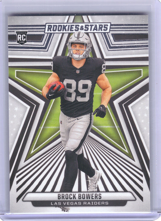 Brock Bowers Las Vegas Raiders 2024 Panini Rookies & Stars #114 RC