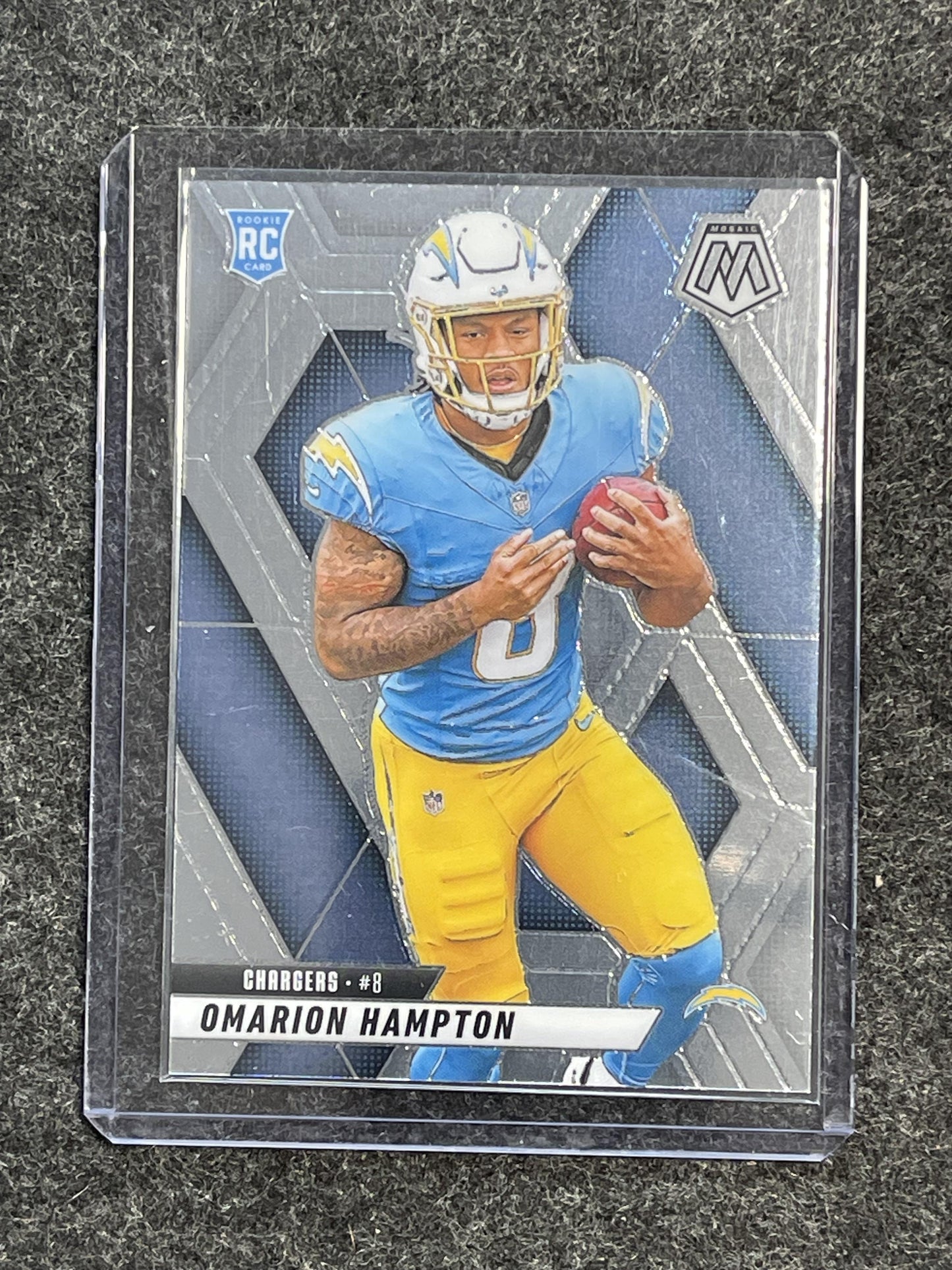 2025 Panini Mosaic #335 Omarion Hampton Los Angeles Chargers RC