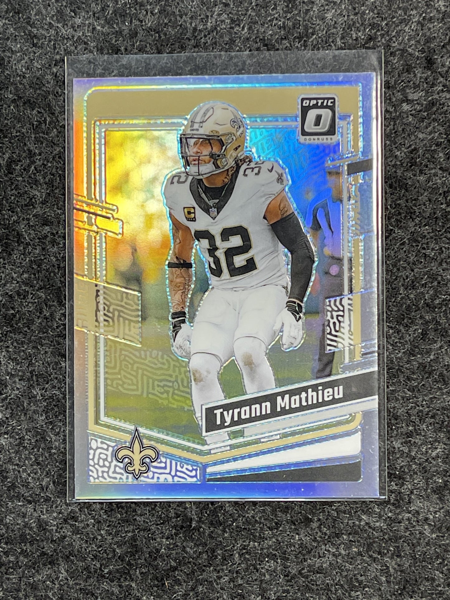 2023 Donruss Optic #140 Tyrann Mathieu Holo New Orleans Saints