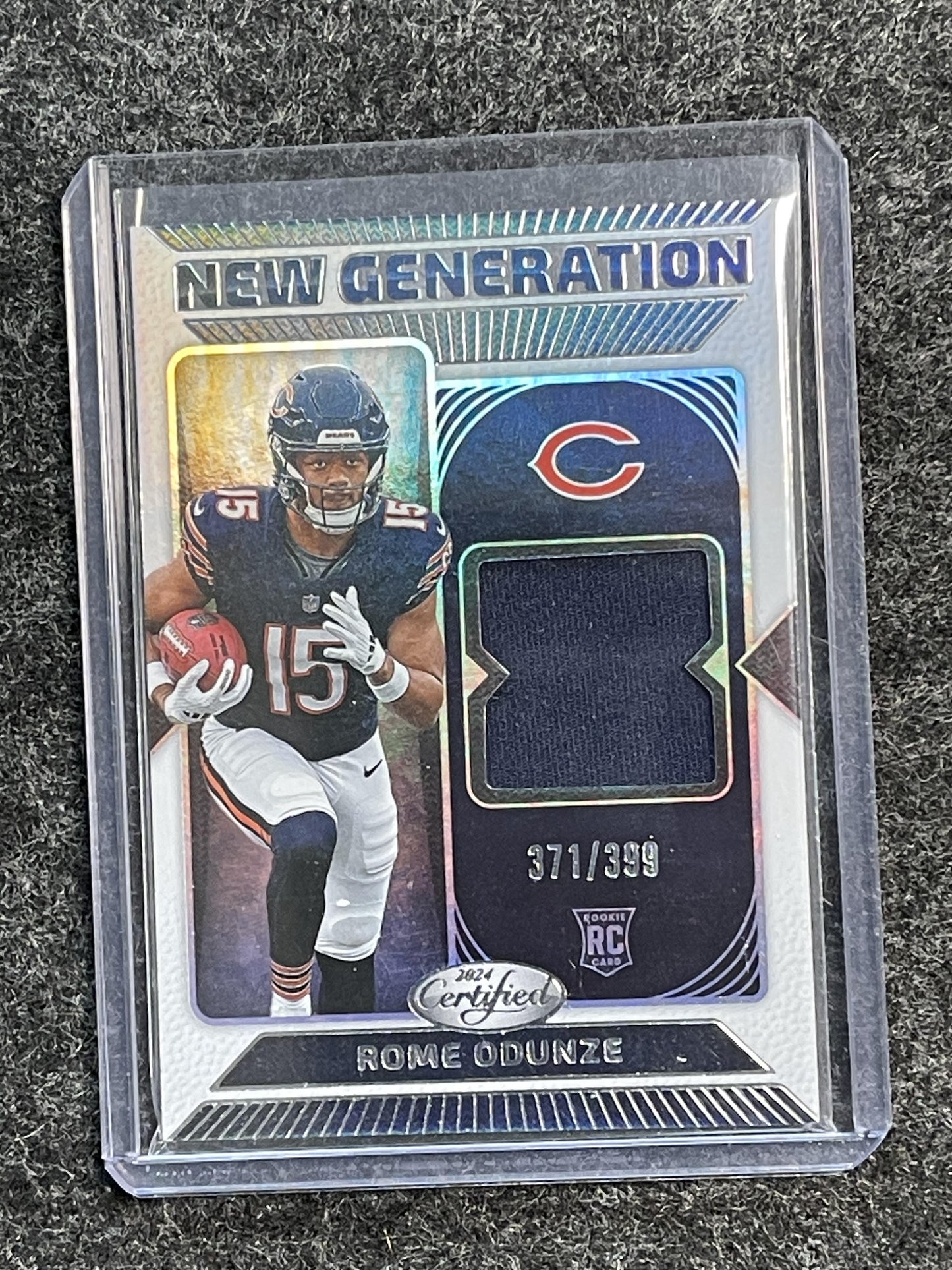 2024 Panini Certified #NGJ-ROE Rome Odunze New Gen Jerseys Mirror #/399 Bears