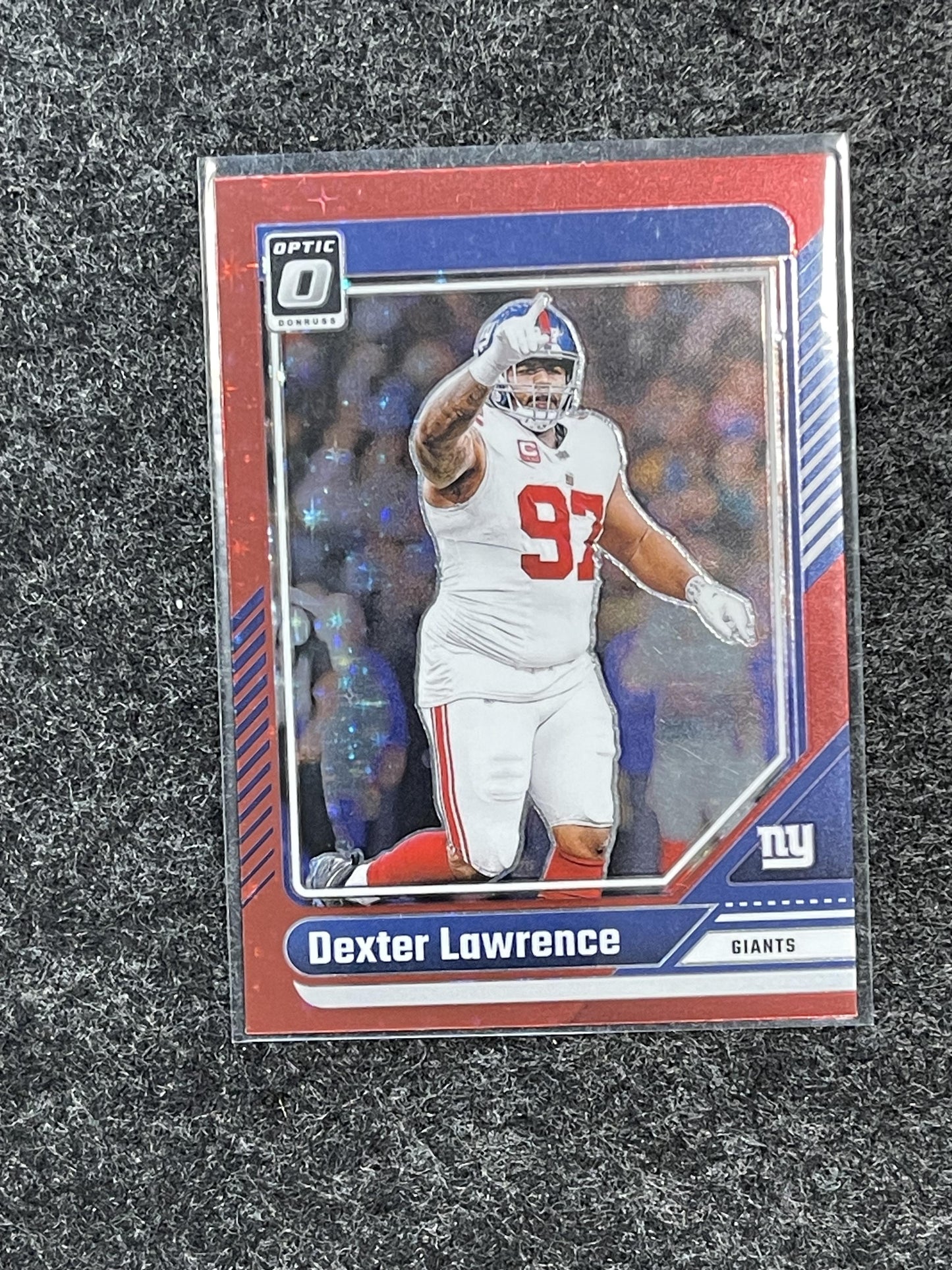 2024 Donruss Optic #151 Dexter Lawrence Stars Red New York Giants
