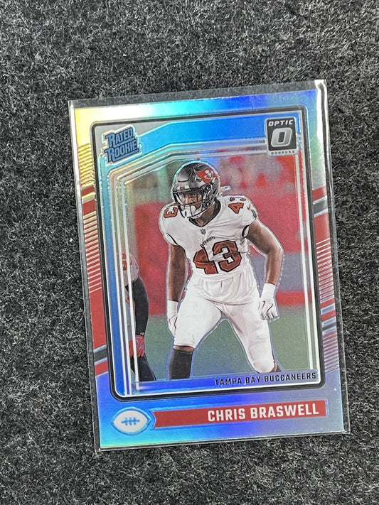 2024 Donruss Optic #220 Chris Braswell Holo Tampa Bay Buccaneers