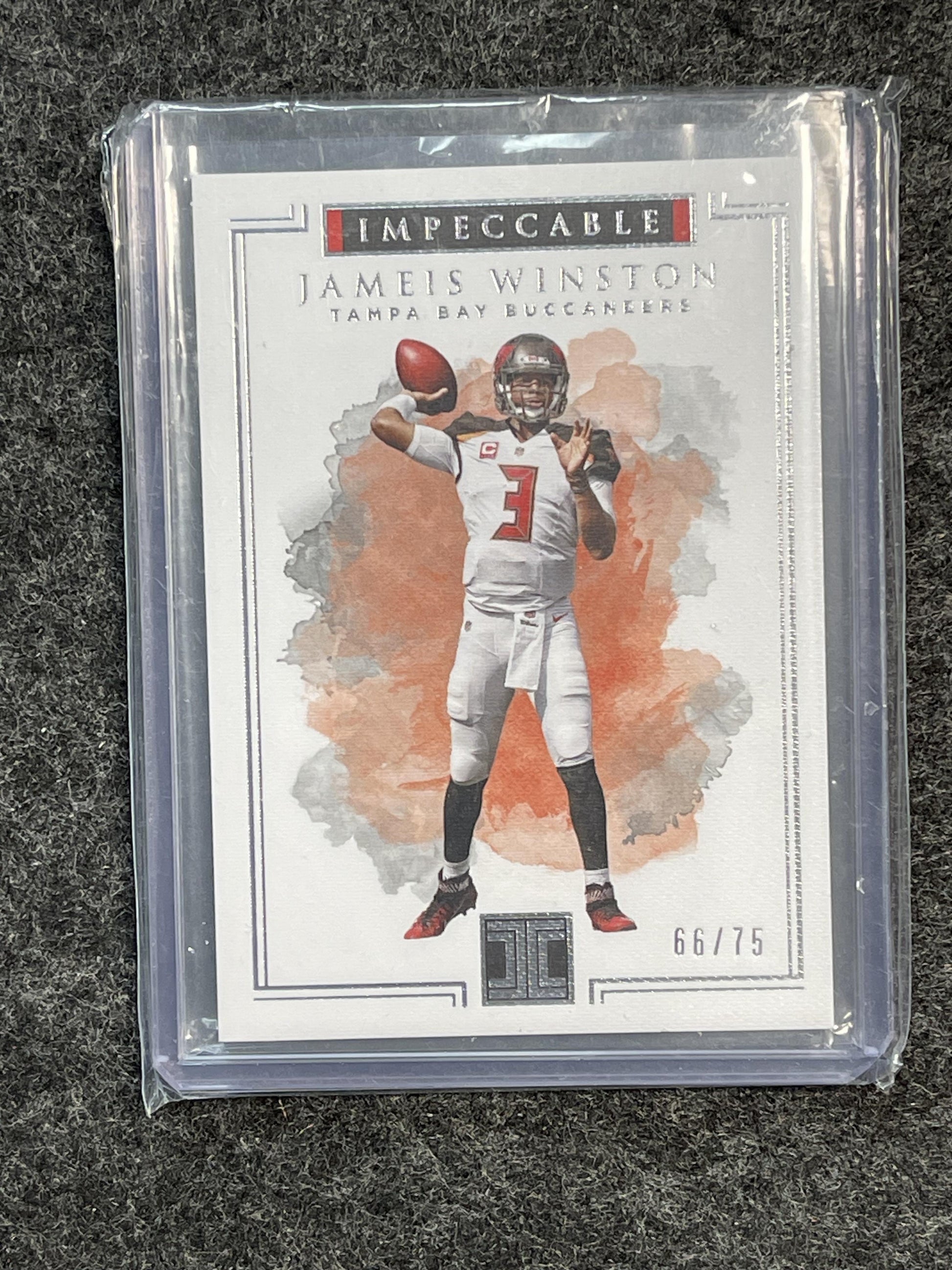2017 Panini Impeccable #32 Jameis Winston #/75 Tampa Bay Buccaneers SN