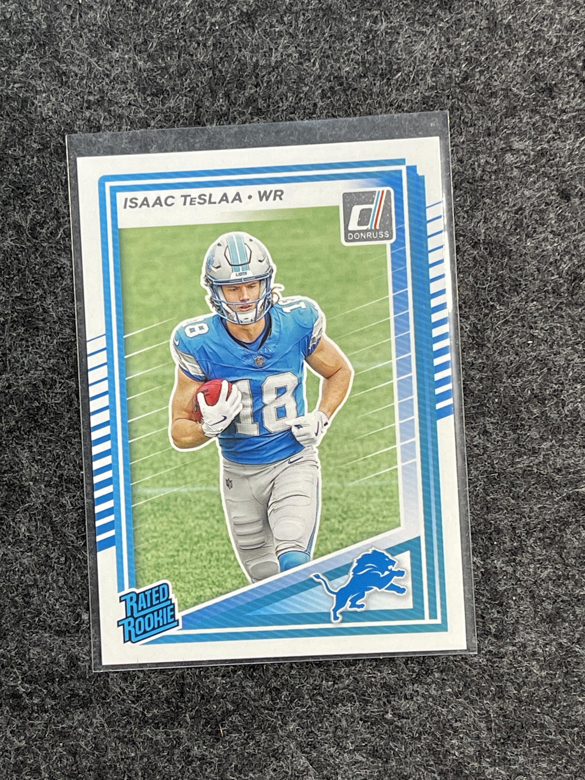 2025 Donruss #338 Isaac TeSlaa Detroit Lions RC