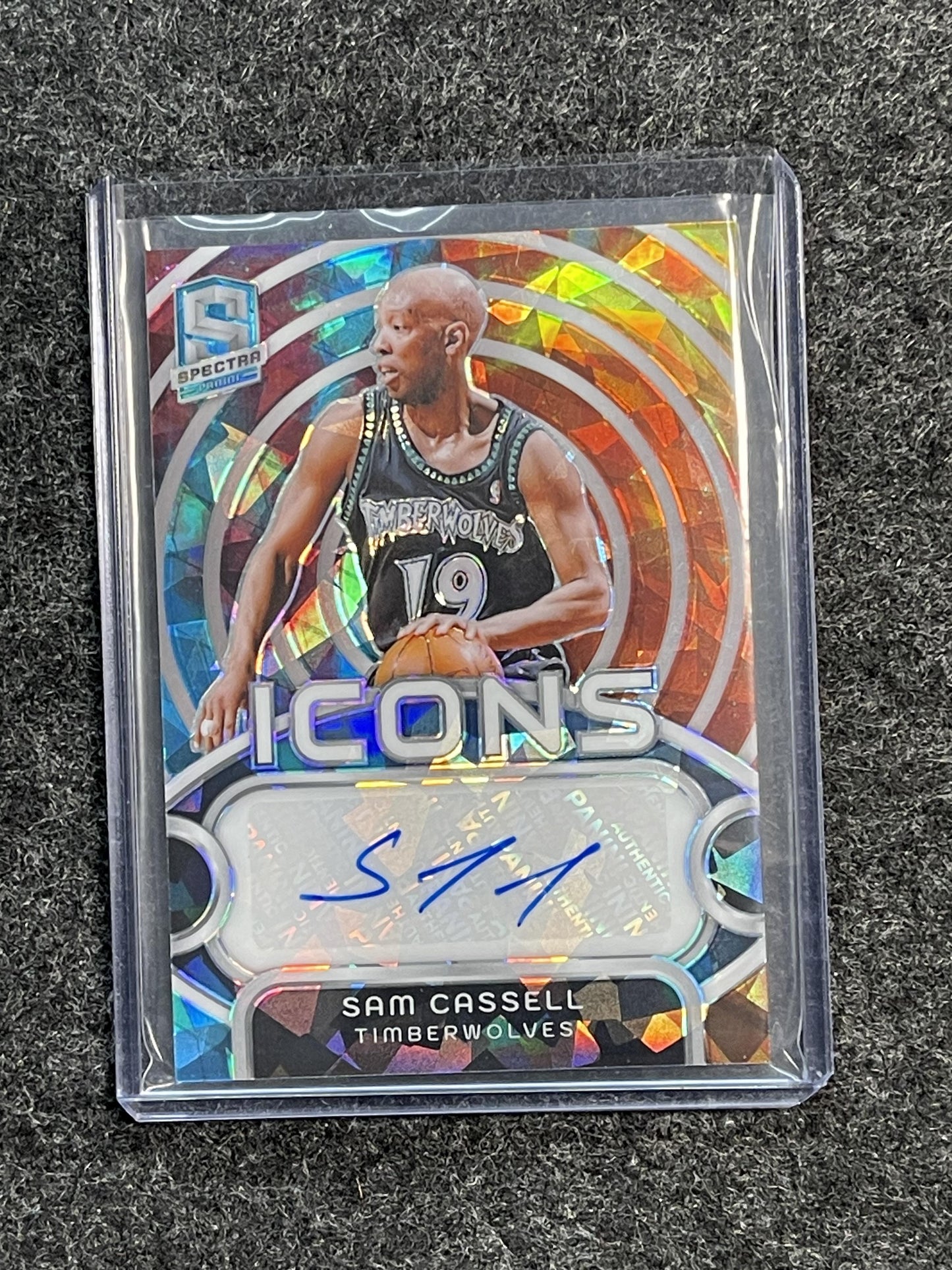 2023-24 Panini Spectra #IA-SAM Sam Cassell Icons Autographs Astral #/49
