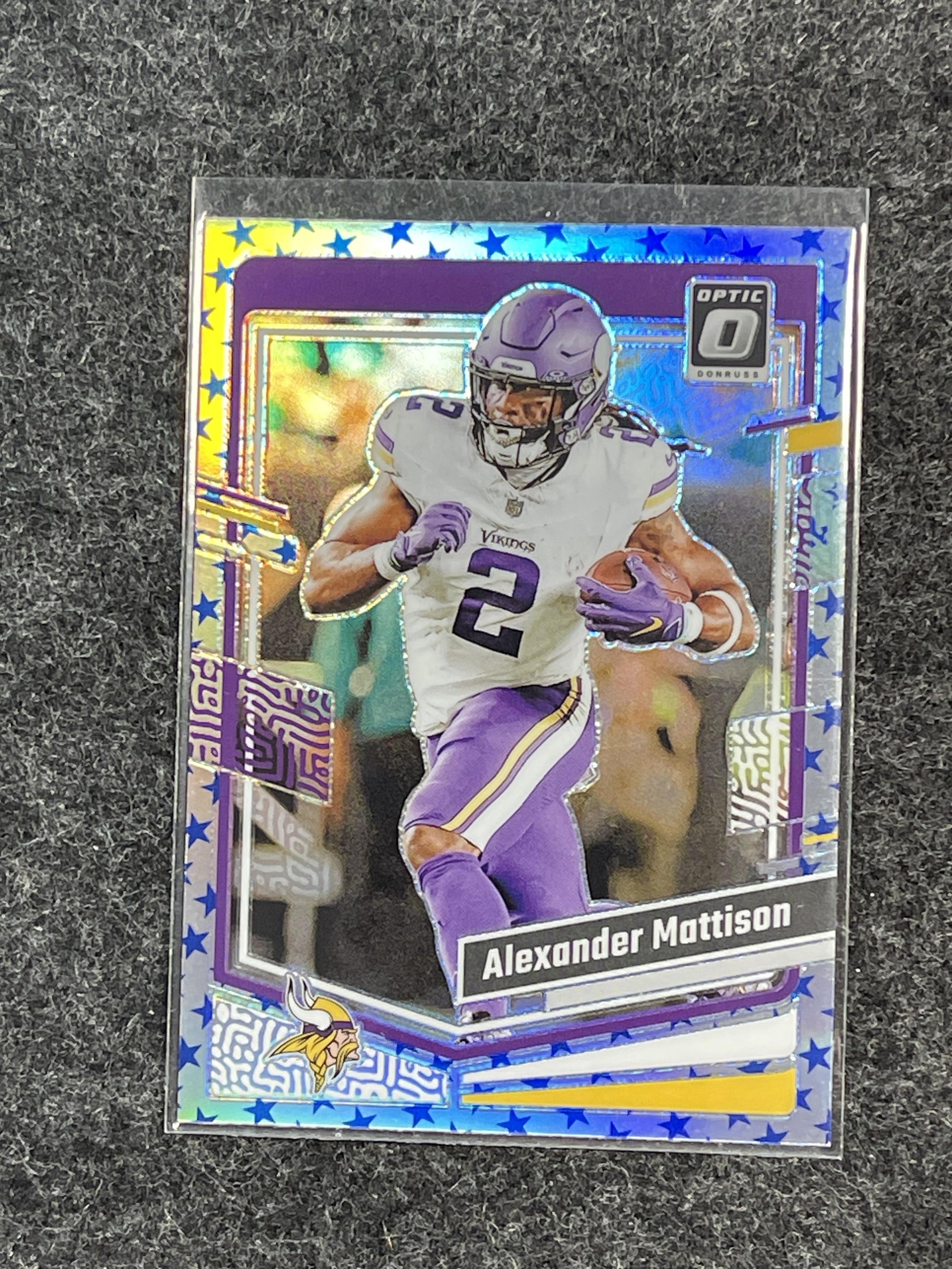 2023 Donruss Optic #121 Alexander Mattison Stars Minnesota Vikings