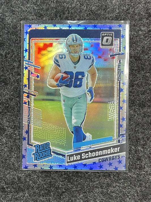 2023 Donruss Optic #227 Luke Schoonmaker Stars Dallas Cowboys RC