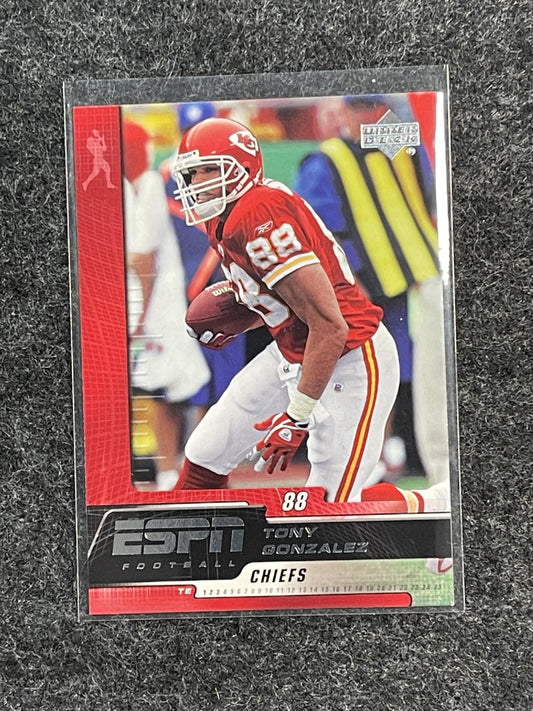 2005 Upper Deck ESPN #50 Tony Gonzalez Kansas City Chiefs