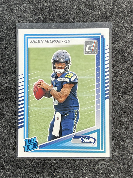 2025 Donruss #307 Jalen Milroe Seattle Seahawks RC