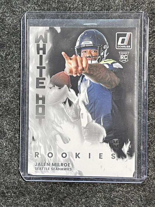2025 Donruss #WHR-JLM Jalen Milroe White Hot Rookies Seattle Seahawks